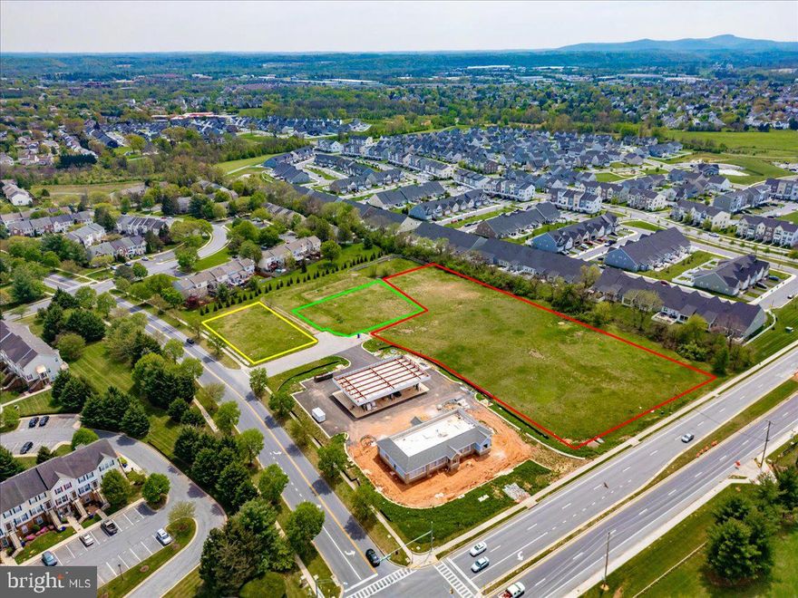 Presenting a premier opportunity to acquire three shovel-ready pad sites located directly off Ballenger Creek Pike in the highly desirable Ballenger Crossing area of Frederick, Maryland. These sites are ideally positioned at a prominent corner with excellent visibility from both Ballenger Creek Pike and Corporate Drive, adjacent to a thriving residential community.  The offering includes three distinct parcels totaling approximately 4.61 acres, available for purchase individually or together:  Pad Site 1B: ±3.19 acres, Pad Site 1C: ±0.68 acres, Pad Site 1D: ±0.74 acres.  Pad Sites 1B and 1C can be combined, offering a contiguous development opportunity totaling approximately 3.87 acres.  Zoned Village Center (VC), these pad sites present a rare development opportunity with substantial potential for a variety of commercial uses. Whether you're looking to develop retail, office, or service-oriented space, this location supports strong visibility, accessibility, and demand in one of Frederick’s fastest-growing areas.
