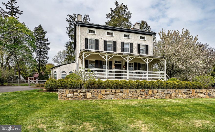Gracious three-story farmhouse located in West Goshen. This classic farmhouse, located at the end of a cul-de-sac, has been updated throughout.  Current hardware, paint colors, light fixtures and window treatments encompass the modern farmhouse feel throughout.  Enter the foyer through the oversized front door with original hardware fixtures and knocker.  Off the foyer find the current owners home office, grand living room, classical staircase, and dining room.  Off dining room is the updated kitchen with butler block tops, white shaker style cabinets, and Caesarstone topped island. Stainless steel appliances with induction cooking and double oven.  The breakfast room includes the built ins, currently being used as the coffee bar.  Off the kitchen is the stone patio and family room.  The rear entrance brings you to the laundry and mudroom with built in cubbies and powder room with great pallet accent wall.  Upstairs on second floor you will find two good sized bedrooms and updated full bath, as well as owner’s suite.  Owners’ suite includes walk in closet, vanity area and fully updated bathroom.  The back staircase to kitchen is accessed off the owner’s bedroom.  Up on the third floor is another full bathroom and three more bedrooms, one with its own walk-in closet.  The basement has been waterproofed.  Backyard is its own private oasis, complete with stone patio, built in fire pit and tree house.  The owners have maintained the historical integrity of this home while enhancing with modern finishes throughout.  Seller would prefer a late July settlement. Showings start May 6th at 8:00 AM.