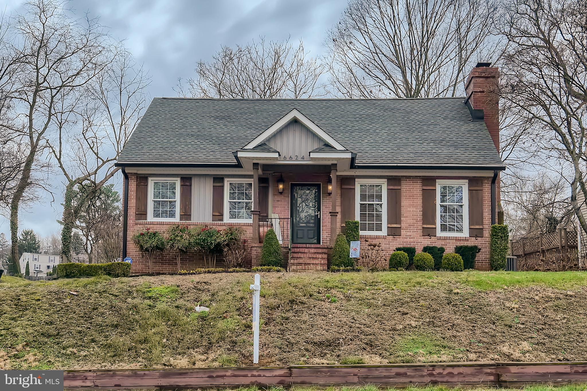 Welcome to 6624 Queens Ferry! Tucked away in the charming Baltimore County neighborhood of Glendale, this recently renovated 4 bedroom 2 bath cape cod perched on top of a hill has everything you're looking for. The exterior of the home has been well maintained and upgraded with cedar shutters, cedar columns, black gutters, landscaping, a fire pit area, and a large shed. The large screened-in porch right off the kitchen is an entertainer's dream- simply open the top of your dutch door and say hello to your guests. The kitchen features granite counters, an island, stainless steel Samsung appliances, with pantry & cabinets galore. Open dining/kitchen combo with room for 2 at the island. Spacious open living room with a custom stone facade, custom fireplace mantle, and built-ins on either side of the fireplace as well as in the entryway. Main floor features 2 large bedrooms and 1 bathroom with a soaking tub, linen closet, and built-in blue tooth speaker. Upstairs is where you will find 2 primary bedrooms with sizeable walk-in closets and a luxurious bathroom with double sinks, a walk-in shower w/built in seat & two shower heads, built-in blue tooth speaker, and stylish vanity. The fully finished basement has a huge family room and tons of storage between the laundry room, storage room, utility room, cubby, and office with closet. Basement also is pre-wired for surround sound system=plug and play. New carpeting and flooring installed in kitchen, upstairs bedrooms, basement, and bathrooms 2018. HVAC replaced February 2022. Roof replaced in 2018. Full unfinished attic with whole house fan. Pack your bags and call the Queen's Ferry to bring you home!