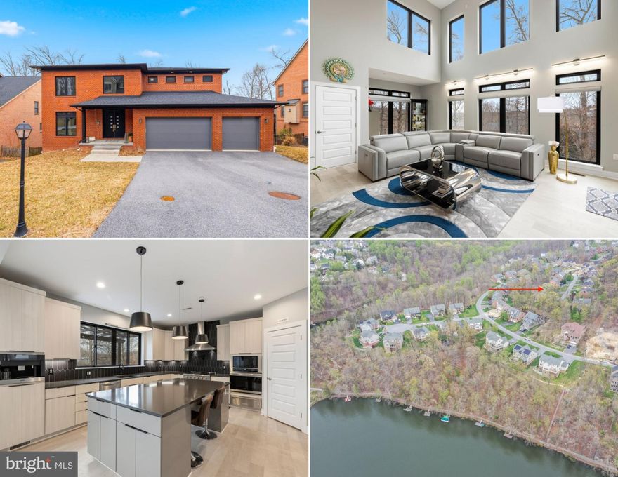 Incredible custom built home with 5 beds and 6.5 baths! From the moment that you walk through the double entry front doors you can tell this home is special. You are greeted with a light-filled, wide foyer and wide staircase with beautiful, modern steel banisters. *** THE MAIN FLOOR - The two story great room is surrounded with light from all of the black custom windows with electronic shades. It has a reading nook / desk / play area and is divided from the dining room with a wall with a gorgeous two sided fireplace. The gourmet kitchen offers everything that any chef could want including a built-in Miele coffee station, oversized Frigidaire fridge/freezer, 6 burner Thor gas range, wall ovens, warmer drawer, wine fridge, Edgestar ice maker, oversized island and so much more. The large walk-in pantry includes a custom drawer and shelving system as well as outlets so you can store and run those larger kitchen items out of sight. The mud room has closets, cubbies and even a desk space. There are TWO BEDROOMS ON THE MAIN FLOOR, both with their own private bathrooms and walk-in-closets. The great room leads out to a large no maintenance deck covered with a pagoda. *** THE SECOND FLOOR - The owners' suite is surrounded by windows, includes a large sitting room and two separate walk-in-closets both fitted with custom closet organizer systems. The owners' bathroom is gorgeous with a huge shower fitted with a spar shower system, a privacy water closet, double vanities, and a make up station. There are two additional bedrooms on this floor, both with their own private bathrooms and walk-in closet. A large loft open to below, the perfect place to cozy up with a book or good movie, and a full laundry room with washer and dryer complete the second level. *** THE BASEMENT - An entertainer's paradise! The basement offers a gym with rubber matting flooring, play room / office space, huge rec room, the 6th full bathroom, a wet bar with another wine fridge and custom wine rack, and a movie room / man cave. The basement is out of ground so has lots of light with large doors and oversized windows which lead out to the back yard.  *** THE GARAGE - The three car garage is oversized with areas for storage, trash and recycling bins and much more fridge space and additional storage. These sellers have thought of absolutely everything in this home. *** THE AREA - And if you can ever drag yourself away from your wonderful home, you can enjoy the incredible Linganore lifestyle with Deep Navigable lake, multiple sandy beaches, multiple pools, boating, fishing, swimming, tennis, basketball, beach volleyball, nature & bike trails, Frisbee golf, pickle-ball, Event Tent, Farmers Markets, Summer Concert Series under the stars, playgrounds and so much more ... Come and see for yourself. You won't want to miss this opportunity - call this home today!