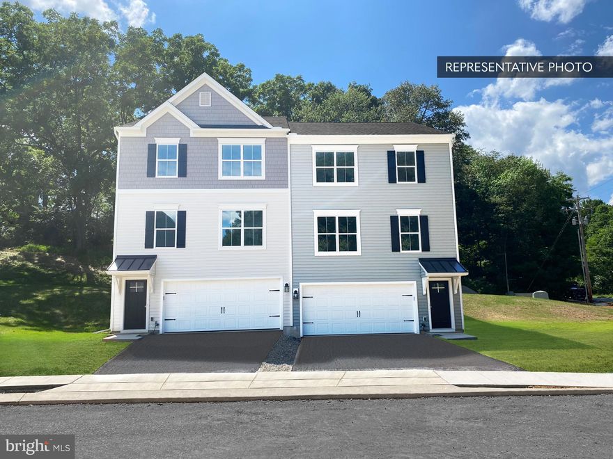 Move in Ready New Construction Home! 

When you enter the front door, you can either go down to the finished basement or up to the first floor! On your main living level, you will find a spacious family room, kitchen, and breakfast room that opens up to a deck for outdoor living space. The generous family room offers optimal space for large gatherings or peaceful evenings after a long day.  This home has beautiful vinyl plank flooring throughout the family room, kitchen, breakfast area, and laundry room. The kitchen contains stunning grey cabinetry, granite countertops, a backsplash, and a GAS range. Up from the main level, on the 3rd floor is where you will find 2 guest bedrooms and a substantial owner's suite, complete with walk-in closet and owner's bath. This home comes with a 2 car-garage and additional parking in the driveway. At approximately 2,200 sq ft, we're confident this home will more than accommodate your needs and comfort. Welcome Home! This home comes with a 10 YEAR WARRANTY!!!
The photos used in this MLS listing are representative of the subject property and may include upgrades and features that are not present in this home. Please verify all details and specifications with the listing agent to ensure they meet your requirements.

The new assessment for this sub-division has yet to be completed; taxes shown in MLS are zero. A new assessment of the improved lot and dwelling will determine the taxes due.