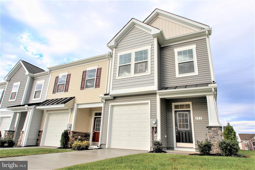 Closest new home construction community to the Maryland state line. Seconds from the northern on- ramp of I -81 and MD just minutes away. The luxurious 2 x 6 exterior construction boasts the alternate mid level plan with tons of additional cabinet space and large kitchen island. This lay out, with over-sized rooms provides maximum comfort in hallways, stairwells, rooms and baths. It's 16 x 14 concrete patio on the back of the home offers enough space to house patio furniture and a bbq grill with room to spare. Additional storage shed attached the rear of the home for storage needs. Maintenance free yards, covered by the HOA, when they aren't fenced in! Get peace of mind in coming home to a Quality Builders Warrantied home with a craftsman structure. Equipped with a  double drive way and 1 car garage, leaving you plenty of parking space accented with beautifully manicured yards and landscape!