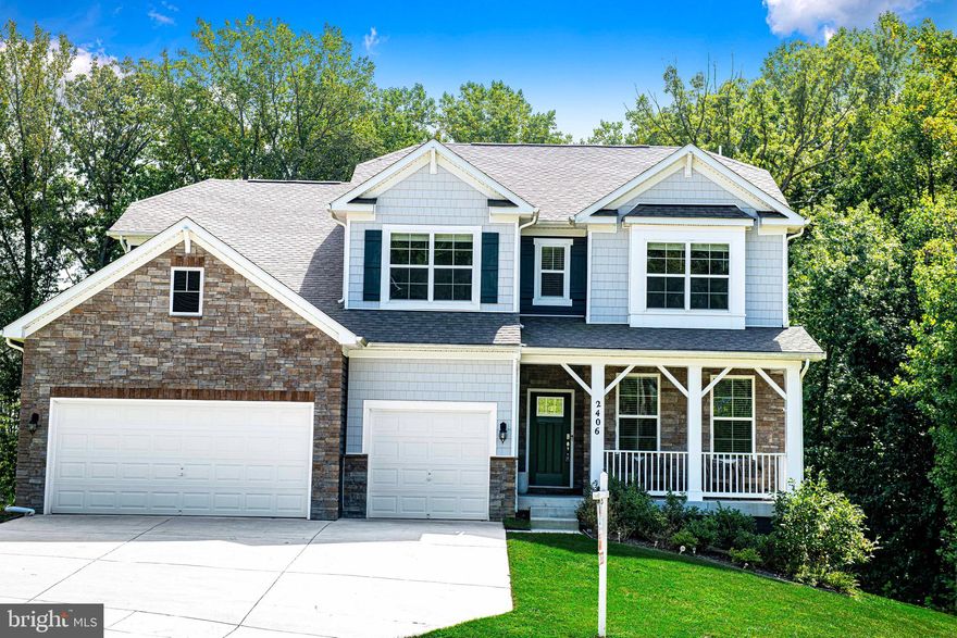 Welcome to this stunning 5-bedroom, 3-bath single-family home, perfectly blending comfort and style. The charming front porch, accented with stone and cedar shake vinyl siding, sets the tone, while the spacious 3-car garage with an adjacent walk-in closet adds both convenience and storage.
Inside, 9-foot ceilings, neutral colors throughout, and dual-zone heating and cooling create a bright, comfortable atmosphere. The main level welcomes you with a foyer entrance and a formal dining room accented with box trim and crown molding. A private bedroom and full bath on this level are ideal for guests or multi-generational living.
At the heart of the home, the gourmet eat-in kitchen shines with an island featuring seating and a breakfast bar, quartz countertops, wall oven, gas cooktop, and pantry with a dedicated coffee bar area. This space is designed for both entertaining and everyday living, flowing seamlessly into the family room. Luxury vinyl plank flooring runs throughout the main level, including the convenient laundry room.
Upstairs, you’ll find a versatile loft space and additional bedrooms, along with a spacious primary suite. The primary bath offers a soaking tub, separate walk-in shower, and dual sinks, creating the perfect retreat. The hall full bath is thoughtfully designed with the tub and toilet separated by a door from the vanity area, adding convenience and functionality for busy mornings.
The basement expands your living options with a spacious family room, bathroom rough-in, and a framed sixth bedroom with walk-in closet ready for your finishing touch.
Outdoors, enjoy a private yard backing to trees with no neighbor on one side, offering both serenity and space to entertain.
This home truly has it all—style, function, and room to grow.