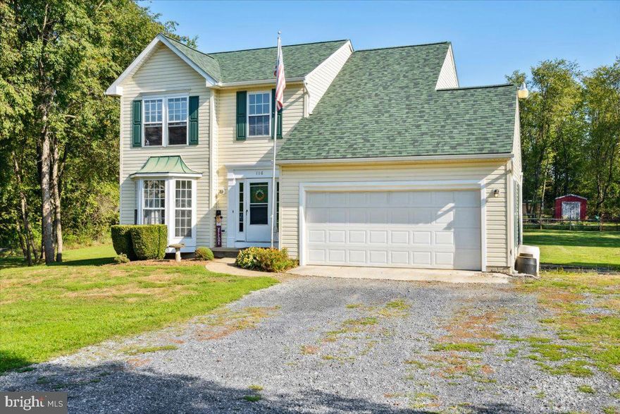 Great home just outside of Shepherdstown over the Berkeley County line! Huge almost 2 acre lot will quickly become your outside oasis, with a pool, playset and oversized deck! Bring your chickens its already set up for you! Inside features new flooring, paint and backsplash, generous office/bonus room. The walk-out basement is mostly finished just needs some flooring and finishing touches and includes  a full bathroom and kitchenette  would make a great in-law suite. There is a bonus room downstairs as well can be used as a 2nd office, exercise room, or whatever you can dream up! Roof and full HVAC system replaced 2 years ago! At this price its sure not to last to schedule your showing now! Professional pictures will be loaded before showings start this week.