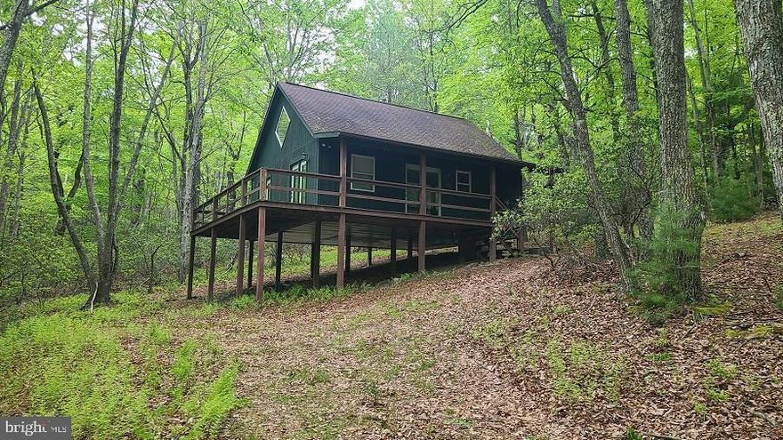 If you're looking for your dream getaway in the mountains, look no further!  This quaint cabin in the woods is perfect for those looking to relax and unwind.  Take a stroll through the winding roads where you're sure to see deer, wild turkey and chipmunks galore or bring your bikes or ATV's and ride through the mountain trails. There's one Bedroom on the main Floor and room for family or guests in the spacious upstairs loft.  This lot is gently sloped, surrounded by trees and only 1.7 miles off of the main road, so it's easily accessible.  Roads are dirt/gravel. Some covenants & restrictions apply.  Don't let this one slip by!