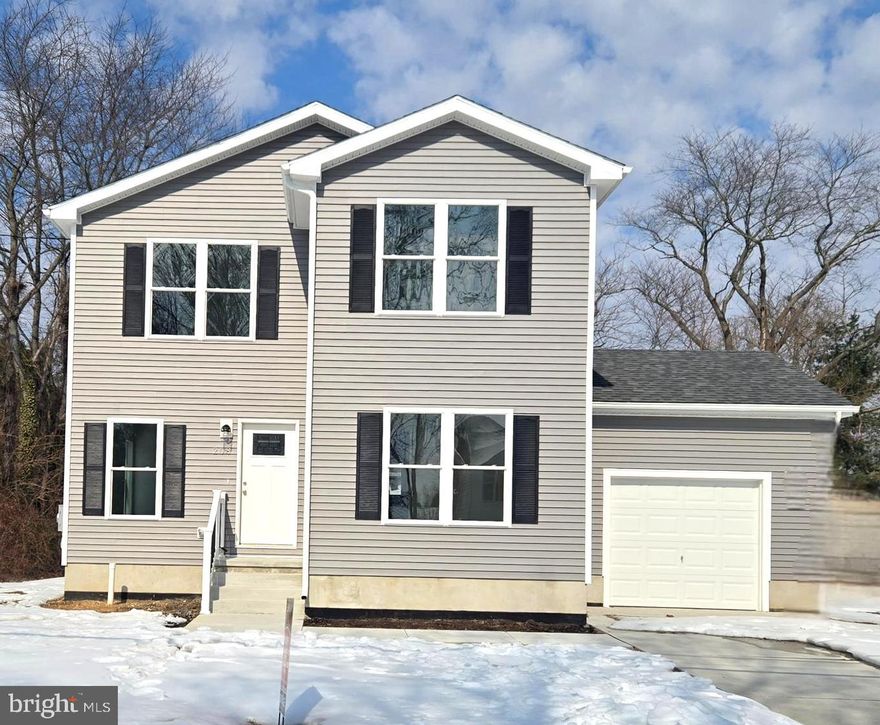 Appliances are in!!! Welcome to 208 Strand Avenue, Sewell! An exquisite brand-new construction nestled in the heart of highly sought-after Washington Township. This stunning 3-bedroom plus office (or optional 4th bedroom), 2.5-bath Colonial offers approximately 1,900 square feet of thoughtfully designed living space, blending modern elegance with everyday comfort. Step inside to discover sun-drenched interiors, soaring ceilings, and beautiful wide-plank flooring that flows seamlessly throughout the main level. The open-concept layout is anchored by a sophisticated living and dining area, perfect for both intimate evenings and grand entertaining. Oversized windows bathe the space in natural light, creating a bright, airy ambiance. The chef’s kitchen is a true showstopper, featuring sleek quartz countertops, custom cabinetry, a large center island with seating, recessed lighting, and premium matte black hardware and fixtures—designed to impress while remaining highly functional. Upstairs, retreat to the serene primary suite, complete with a spacious walk-in closet and a spa-inspired en-suite bath boasting a double vanity, designer mirrors, and a stunning tiled walk-in shower. Two additional generously sized bedrooms and a beautifully appointed full bath provide comfort and flexibility for family or guests. Additional highlights include a convenient laundry, modern lighting throughout, elegant finishes, and ample storage, including a large walk-in closet space. Every detail has been carefully curated to deliver a refined yet welcoming aesthetic. This is a rare opportunity to own a luxury new construction home in one of South Jersey’s most desirable communities. Schedule your private tour today and experience the elevated lifestyle that awaits at 208 Strand Avenue.