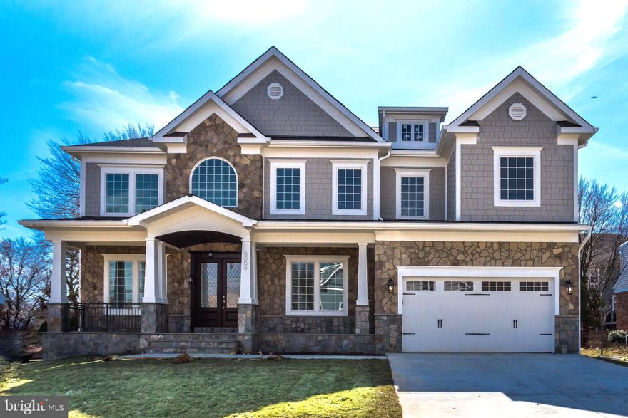 PRICE DROP!State-of-the-art NEW craftsman in MCLEAN pyramid. Stone/hardiplank, SUPERB finishes! DRAMATIC entry hallway with WIDE staircase. GOURMET kitchen with THERMADORE appliances. UPGRADED granite& cabinets. DELUXE trim work through-out. OAK hardwood on 2-levels. tile floor in basement. IN-LAW suite on main level. Master-suite with HUGE sitting area & HEATED bathroom floor. Wet bar and  huge Trek DECK.