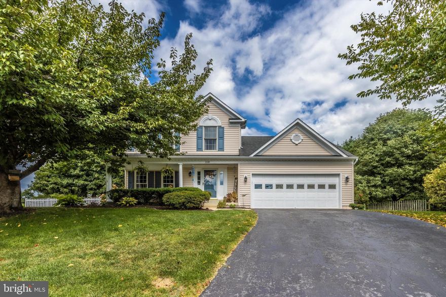 Homes in the community of Winter Brook aren't often up for sale!  Don't let this one get away! The location and privacy of this charmer cannot be beat.  This home sits on a little over a 1/4 of an acre at the end of the cul de sac backing to the fields of Glade Elementary School. The outdoor space is perfect for hosting family gatherings; enjoy the oversized porch on the front and the large covered deck in the fully fenced backyard.  The main level is bright and open with gleaming hardwoods throughout.  The formal living room has been upgraded with french doors making it the perfect home office.  The mostly finished basement with a full bath and new laminate flooring is the ultimate man cave or home theater.  The unfinished space with built in shelving is perfect for your storage needs.  The upper level has a large owner's suite with an updated bathroom and 2 sizable secondary bedrooms.  The roof, furnace and hot water heater have all been replaced in the last 5 years.   Easy access to major commuter routes, parks,  shopping, restaurants, library and schools. Schedule your showing and fall in love!