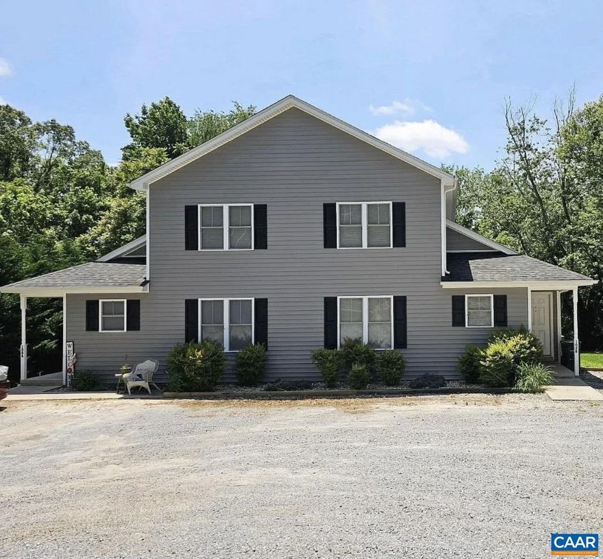 If you are wanting to own a Duplex, then this 3,304 square foot one is for you, tucked into a neighborhood just off of Old Forest Rd.! Each unit has 3 bedrooms and 2.5 bathrooms(Wow!). One of those bedrooms being a main level primary suite with dual vanity sinks and two walk-in closets! Complete with vaulted ceilings, large closets, big eat-in kitchen, spacious backyard, plenty of parking, and a LOCATION that is convenient to anything in and around Lynchburg. Walmart is 1 mile to the right, the expressway is 1 mile to the right, the expressway is 1 mile to the left, LU is less than 7 minutes away, and there are plenty of places to eat and shop nearby. Something like this does not come to market often and with NO HOA! Schedule your showing today! Local rental values suggest between $1500 - $1800 per unit, $3,200 - $3,600 total projected monthly income. Live in one side and rent the other, or use both units as an investment!