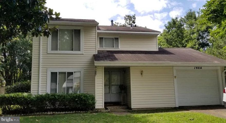 Imagine getting a deal in THIS market!!  This gem of a single family home is move-in ready and priced lower than many nearby townhouses...  The double door entry and raised hardwood foyer lead right into the living room where you can entertain your guests before heading into the dining area for a scrumptious dinner...  Prep meals with ease in this open kitchen which includes soft close oak cabinets, updated laminate countertops, and a double door pantry...  Then curl up with a good book and a soft blanket in your cozy sunroom...  A separate laundry room and a convenient half bathroom complete the main level...  Floor to ceiling mirrors reflect light and enhance space as you make your way upstairs to the spacious master bedroom where you will be delighted to find a beautiful stained glass window... Then two additional bedrooms provide options for sleeping or work space... And you could certainly choose to upgrade to a dual vanity in the full bathroom as you lend your finishing touches to this room...  If you are a fan of wood floors, there is parquet under some of the carpets...    Added space in the garage is ideal for storage or a workshop.  And the built-in rear shed makes storing lawn equipment a breeze...  Chill or grill on the rear patio amid the huge fenced yard which offers plenty of recreational options...  This wonderful home is located in the heart of Bowie and is less than 5 minutes to Allen Pond Park (summer concerts, paddle boats, trails, wildlife, ice skating, ball fields, playgrounds), Bowie Town Center (shops & restaurants), a multiplex cinema, Walmart & Target, and the Bowie Baysox baseball stadium.    Finally, the nearby park-n-ride lot and easy access to major commuter routes will help to minimize your commute woes...   Don't hesitate!