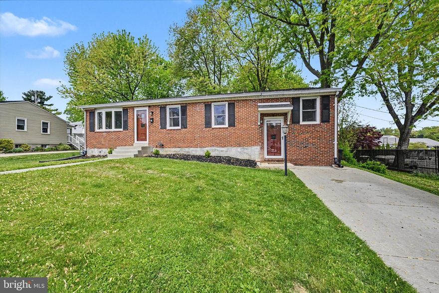 Nestled in the charming York Manor neighborhood, this delightful ranch-style home offers a perfect blend of comfort and functionality. This well-maintained brick residence boasts 4 spacious bedrooms and 2.5 baths, providing ample space for relaxation and daily living. Step inside to discover an inviting living room with a bow window providing lots of natural lighting, wood floors and built-in shelving.  The combination kitchen and dining area has recessed lighting that creates a warm ambiance and is perfect for gatherings. You will love the spacious  primary bedroom and the primary bath that offers a spa-like custom tile shower.  Hall bath recently remodeled. Sit back and relax on your screen porch overlooking a nicely landscaped yard. Enjoy summer BBQ's and many other fun activities in your back yard or serene evenings under the stars. The full basement presents endless possibilities, with space for additional rooms and a half bath.  Sidewalks throughout the neighborhood invite leisurely strolls, enhancing the sense of community.  With off-street parking and a driveway, convenience is at your doorstep. Experience the warmth and charm of this inviting home, where comfort meets practicality in a sought-after location. Main roof "2020," A/c condenser "March 2026."