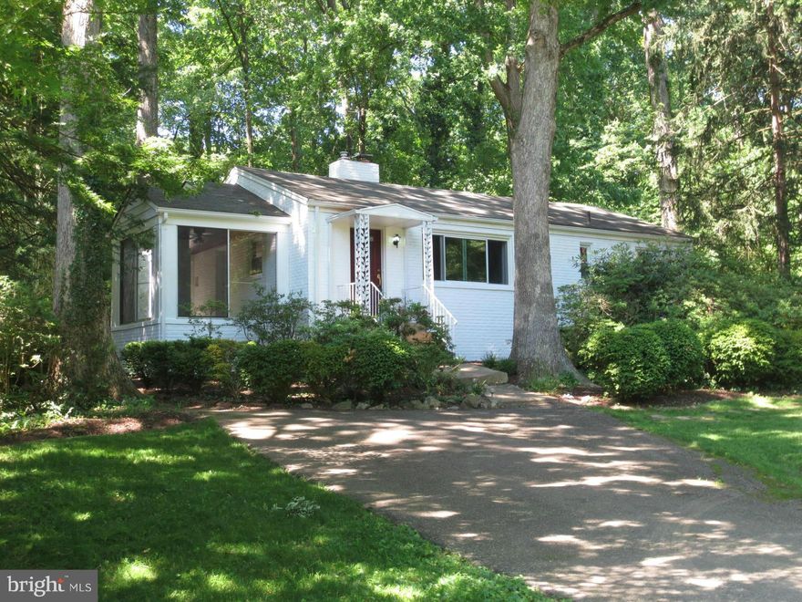 Located in the desirable neighborhood of Hillandale, this charming 3 bed/2 bath rambler sits on almost a 1/2 acre of land. Come home from the hustle and bustle to a tranquil retreat that is just minutes from shops, restaurants and 495.