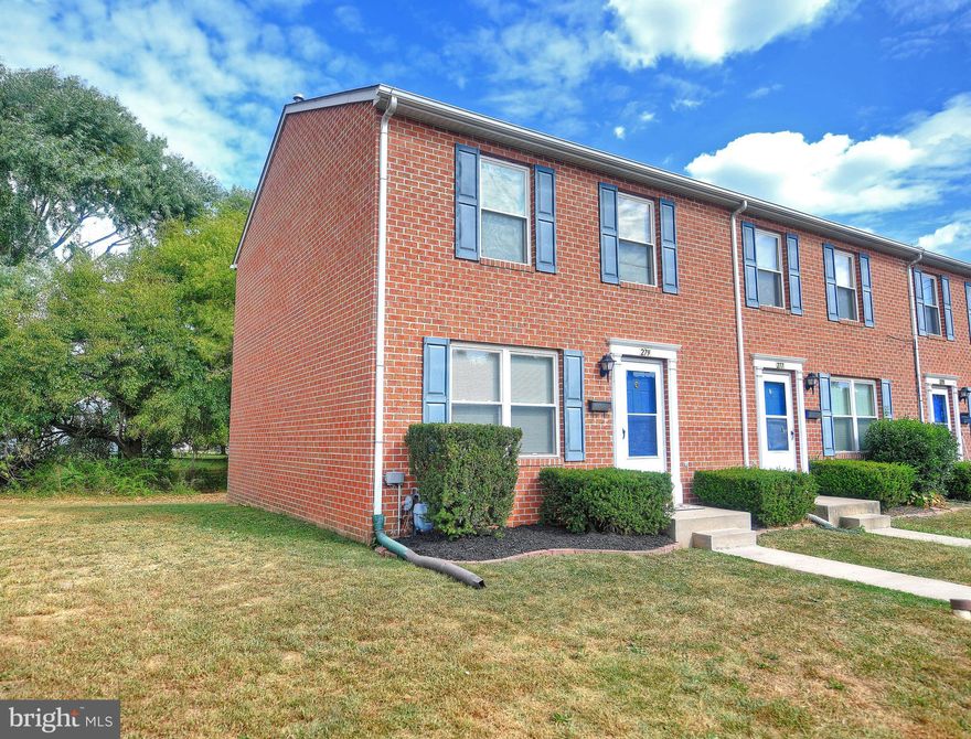 Rarely available 3 bedroom full brick end unit featuring a recently refinished deck and spacious yard backing to trees in the rear.  On the main level you will find a bright living room, half bath, and a large kitchen with a breakfast nook that walks out to the deck.  There are three bedrooms on the upper level including a master with a large walk-in closet.  The lower level is roomy, clean and could easily be finished or used for storage.  This home is move-in ready and and comes with a roofing certification.