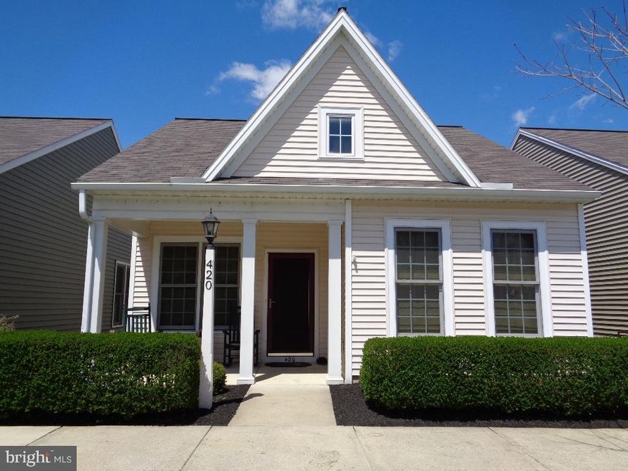 Ready to move into. Well maintained property. Upgraded appliances & window treatments included. Third BR is used as den/office. Open floor plan with LR gas fireplace. Cute fenced patio off dining area & nice front porch. Very appealing 55+community with walking trails & short distance to shops, dining & parks.