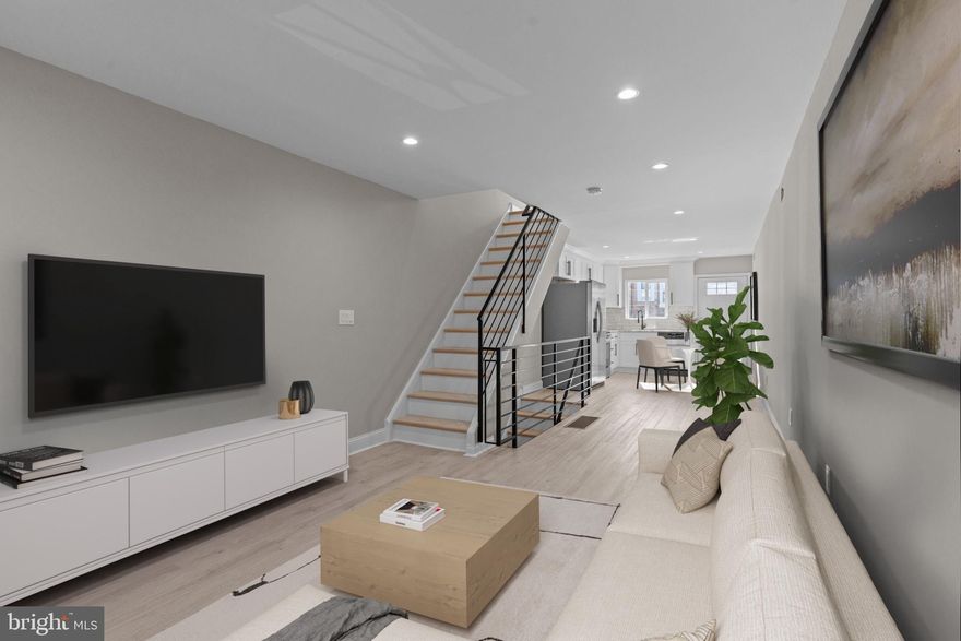 BRING AN OFFER! Welcome to 3233 Gaul Street, a completely renovated home in the heart of Port Richmond. From the moment you step inside, you’ll notice the meticulous updates and modern design throughout. An open foyer and sitting area welcome you into a bright living room that flows seamlessly into the eat-in kitchen. The kitchen features white shaker cabinets, subway tile backsplash, black hardware for a sleek modern touch, and stainless steel appliances. Upstairs, you’ll find two comfortable bedrooms and a beautifully updated full bathroom, complemented by a stylish new railing that ties the space together. The fully FINISHED basement sets this home apart, offering additional living or entertainment space, a second full bathroom, and a separate laundry room. Outside, enjoy a private backyard that’s perfect for relaxing or entertaining. With brand new finishes from top to bottom, no detail has been overlooked—this move-in ready home is the perfect blend of modern comfort and Philadelphia charm. Don’t miss your opportunity to make it yours. All you have to do is unpack! Schedule a showing today.