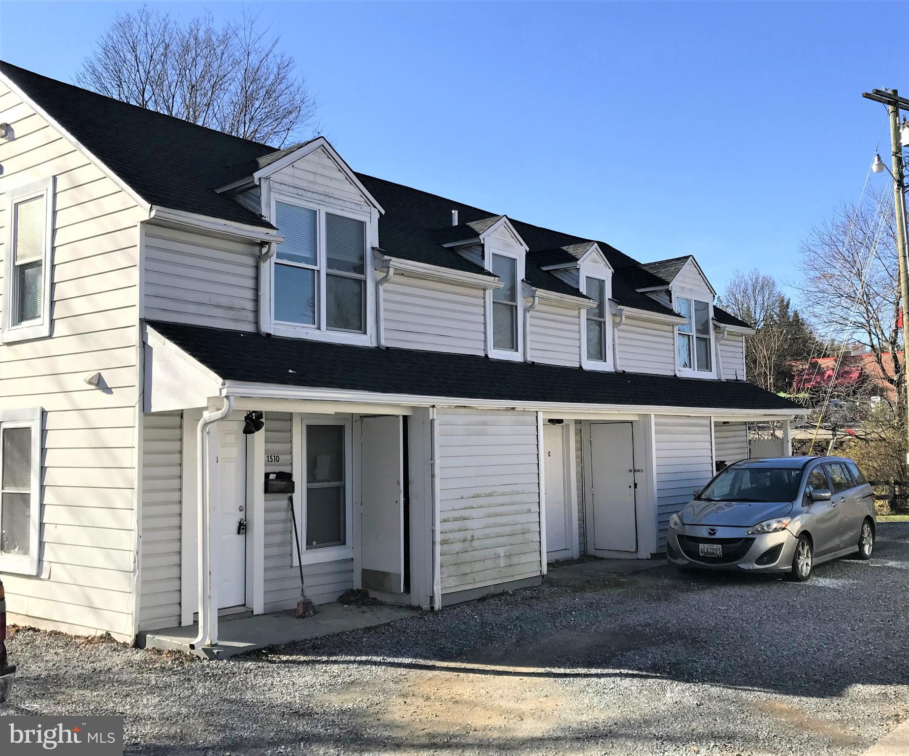 Recently remodeled 1 bedroom 1 bath unit in Frederick City. Great location right off Rt 15. Less than 1 mile to Ft Detrick and 2.4 miles to downtown Frederick. Public Transportation close by. Year lease, no pets. 1 month security deposit and 1 months rent required to move in. Immediately available. These units are unfurnished and have a stove and refrigerator provided. Tenant takes care of electric and landlord provides water/sewer, trash, yard maintenance, and snow removal. HVAC and water heater are electric. Backs up to wooded area. This unit is a lower level unit with private entrance.