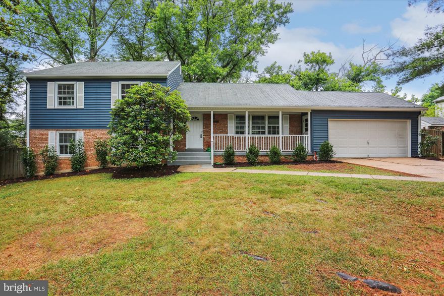 This beautifully renovated 4-level split home with a 2-car garage is nestled on a serene street  and features a spacious and grassy backyard. As you approach the property, you'll be greeted by a charming front porch. Step inside and prepare to be impressed by the numerous upgrades throughout. The heart of this home is the brand-new kitchen, featuring sleek stainless steel appliances and a convenient breakfast bar. Adjacent to the kitchen, you'll find the inviting dining room and spacious living room, perfect for entertaining guests or enjoying quality time with your loved ones. The hardwood flooring on this level and upstairs has just been  refinished. Head down to the walk-out lower level with family room, where plush new carpeting sets the stage for a cozy retreat. This level also features two additional bedrooms, offering privacy and flexibility for guests, an office, or a hobby room. The lowest basement level has been freshly painted, presenting an excellent opportunity for storage or a custom finish tailored to your specific needs. Whether you envision a home gym, a media room, or an expansive play area, the possibilities are endless.
The upper level of this home houses three comfortable bedrooms and two full baths, including the primary bedroom and bathroom. Outside, a grassy and fenced backyard awaits, offering plentiful space for outdoor activities and enjoying the fresh air. The home's siding has been replaced within the last few years. Conveniently located within walking distance or a short drive to Shady Grove Metro, this home offers easy access to multiple transportation options, making getting around easy. The nearby ICC and I-270 provide easy access to the surrounding areas, while the abundance of shopping and dining options in the vicinity cater to your every need. Don't miss this opportunity to make this renovated gem yours.