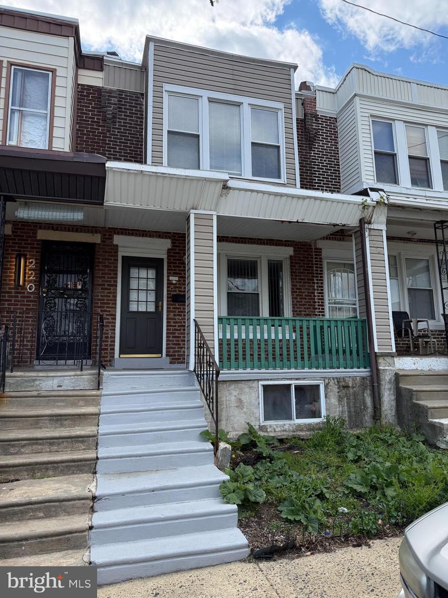 Welcome home to this three-bedroom rowhome located in the Mt. Airy section of Philadelphia. Walk right into the generous sized living room and immediately notice the hardwood floors that continue to the dining room.  As you continue you will find the kitchen with solid oak cabinets.  Behind the kitchen is a bonus room that can serve as a breakfast room, pantry, or extra storage. Head up a few steps to find 3 bedrooms and a full bath.  Down the stairs you will find a full basement with mechanicals and laundry area.  This home is convenient to shopping, transportation, and major highways.  Come see this gem for yourself and make this your new home!