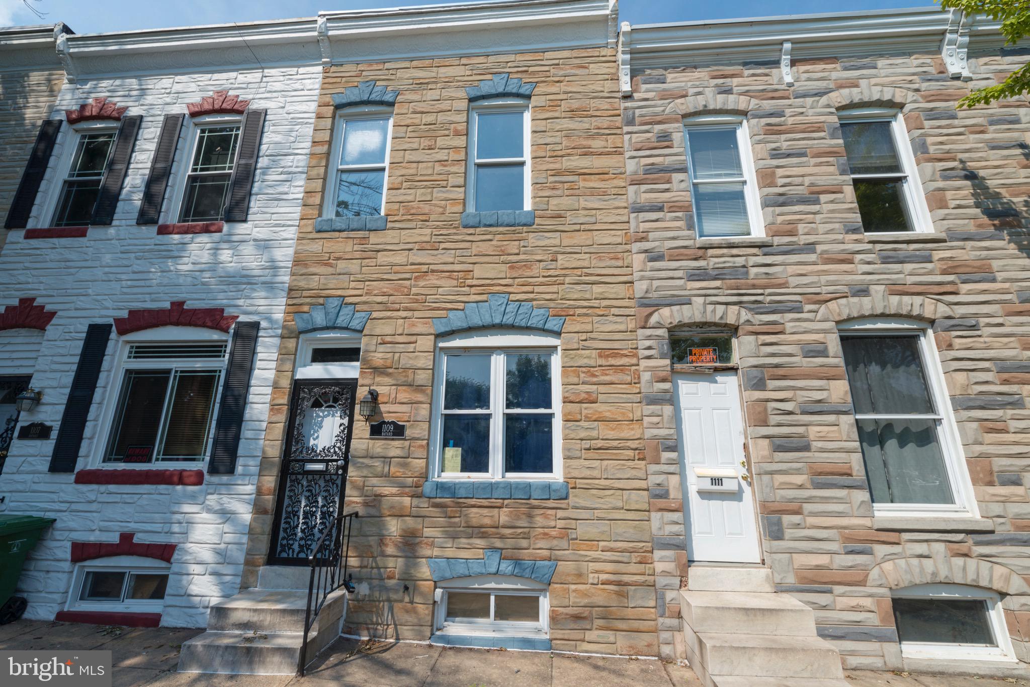 This charming Colonial 2 bed 2 bath townhouse in the Pigtown Historic District offers a prime investment opportunity with a solid foundation for rental income. Fully renovated; new roof in 2023 and new HVAC in 2020. The property features an open floor plan, ideal for modern living. The kitchen is equipped with stainless steel appliances, including a six-burner stove, ENERGY STAR refrigerator, and dishwasher, ensuring energy efficiency and lower utility costs. With 1,288 finished square feet, the layout includes a dining area and upgraded countertops, enhancing its appeal to future potential tenants. The unfinished basement provides additional storage or future expansion possibilities. Park front property with amenities such as baseball fields, basketball courts, and picnic areas. On-street parking is available, adding convenience for residents. This property is poised for strong rental returns in a desirable location near stadiums, dining, shopping & more
PACKAGE SALE AVAILABLE FOR 1109, 1111, 1113 & 1115. CONTACT OLIVIA FOR DETAILS