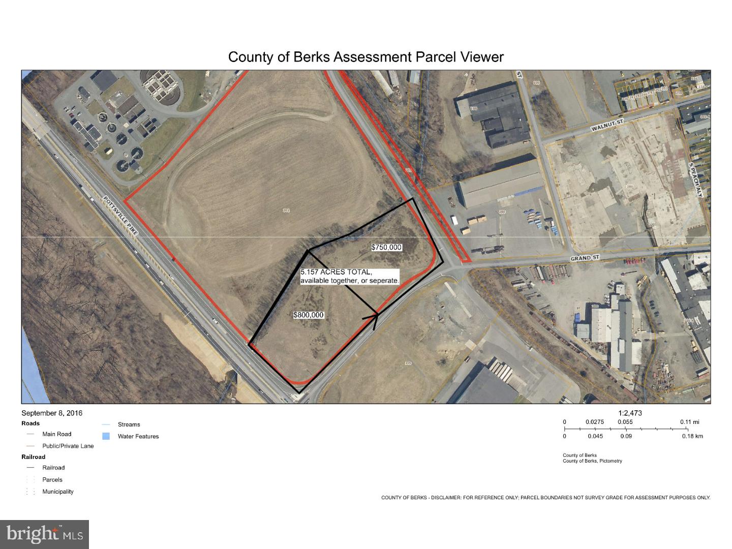 Spectacular corner property with over 5 acres. Can be purchased as 5.157 acres, or 2 lots each having approximately 2.5 acres. High traffic counts 30,000 cars daily. Property on corner of new Grand Street light on Route 61 and less than a half mile to route 78, Cabelas and the huge blossoming shopping areas. This property offers tremendous opportunity. Taxes and County Assessed Value to be determined.