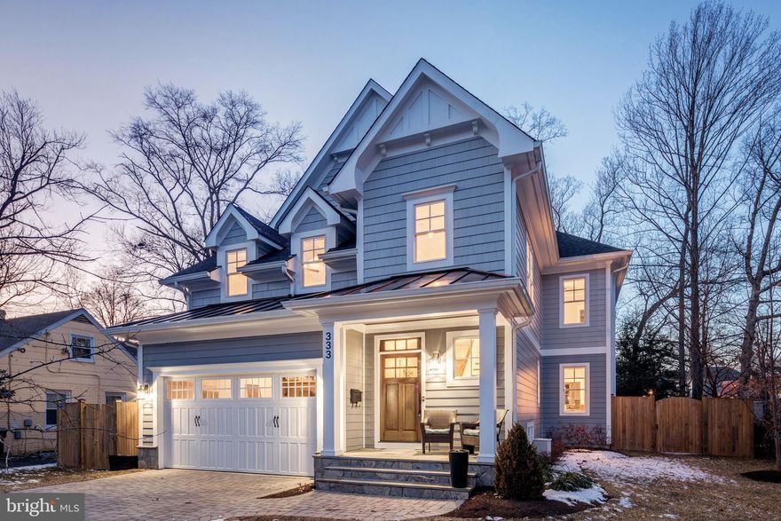 *Two year old beautiful Falls Church City Craftsman with 6 BD 5.5 BA, with main level bedroom & full bath, open kitchen with connecting great-room and newly built screened porch. Gourmet eat-in kitchen with crisp white cabinets, granite, high end SS Appliances. Owner's  suite w/ trey ceilings & Large luxurious Owners Bath. Walk out basement. Custom Moldings & Hardwoods on Main & Upper Level, thoughtful details throughout, meticulously maintained and better than new. Perfect Falls Church City location, one block to Cherry Hill Park, Starbucks, Liberty BBQ,  Farmers Market, restaurants, library, bike trail & much more!