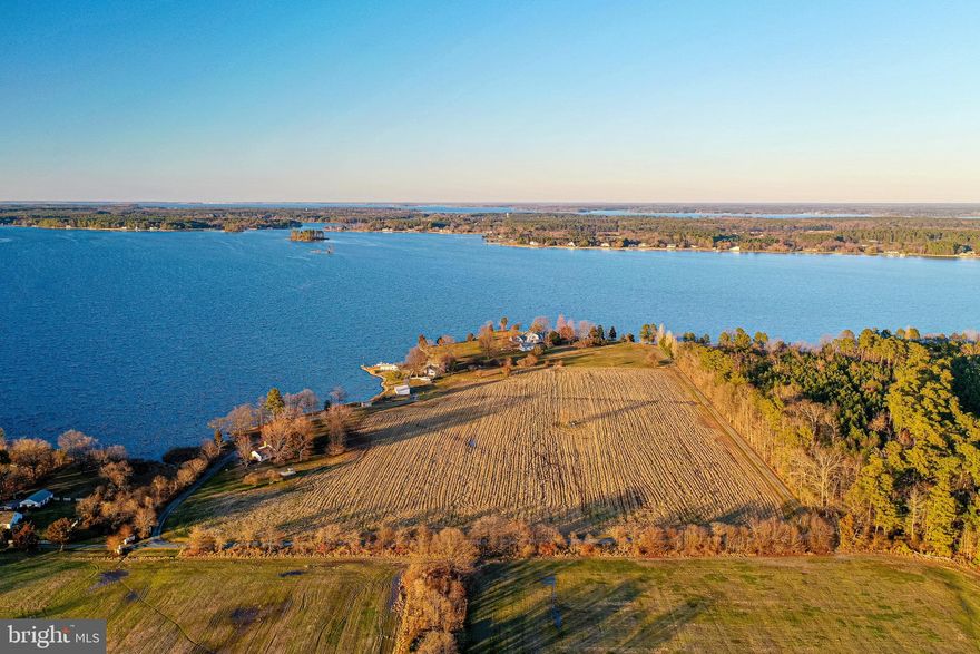 Welcome to just shy of 18 acres surrounded by water & farms on Cedar Point.  Just minutes from St Michaels, this large property is the vision of waterfront seclusion.  This property has 1000 ft of waterfront with its own private beach and gorgeous views of Broad Creek. The waterfront is perfect for boating, fishing, duck hunting and more.  The 17 plus acres is currently used for hay but can be used for any number of agricultural uses.  There is a move in ready 3 bedroom, 2 bath rancher on this property with its own detached two car garage.  Everything is ready and waiting for you to move in and enjoy immediately.   Look up the neighboring property at 6591 Cedar Cove Rd that is also for sale which can be bought as a package deal.  That property has a large modern fully remodeled farmhouse on the point, as well as three detached garages, and a 3 bedroom, 2 bath rancher on 8 acres.  You can own the whole point!