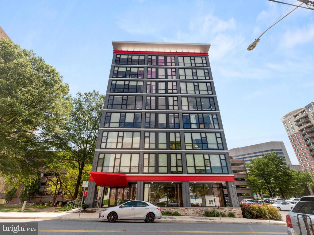 Don't miss this beautifully decorated and meticulously maintained home in the heart of Silver Spring! This 1 BR 1 BA condo features the contemporary finishes today's buyers are looking for 9 ft ceilings, floor to ceiling & wall to wall windows, recessed lighting, easy maintenance engineered hardwood floors, stainless steel appliances, quartz counters, glass tile backsplash and contemporary cabinets. Sliding glass doors between living room and bedroom provide open concept living or added privacy when needed. Two large closets and full size washer & dryer in unit. Afternoon sun floods the private balcony for relaxing outdoors. Experience the best of urban living at The Octave with their "Sky Lounge" party room, Roof Top Deck with entertainment areas, Fitness Center/gym, Front Desk Concierge, Bike Room and storage room with dedicated areas for each homeowner. Pet friendly building (2 pets/unit). The Octave is just minutes to Metro, restaurants, shopping, theatres and more with a walking score of 96. Enjoy the Fillmore Theatre, AFI Silver Theatre & Cultural Center, retail stores or community center ... or hop the subway and sight see downtown! Convenient parking next door at the County parking garage provides ample parking for guests and homeowner alike. Located just inside the beltway, The Octave offers easy access to major commuter routes. Pls note video recording device in unit; audio not on.