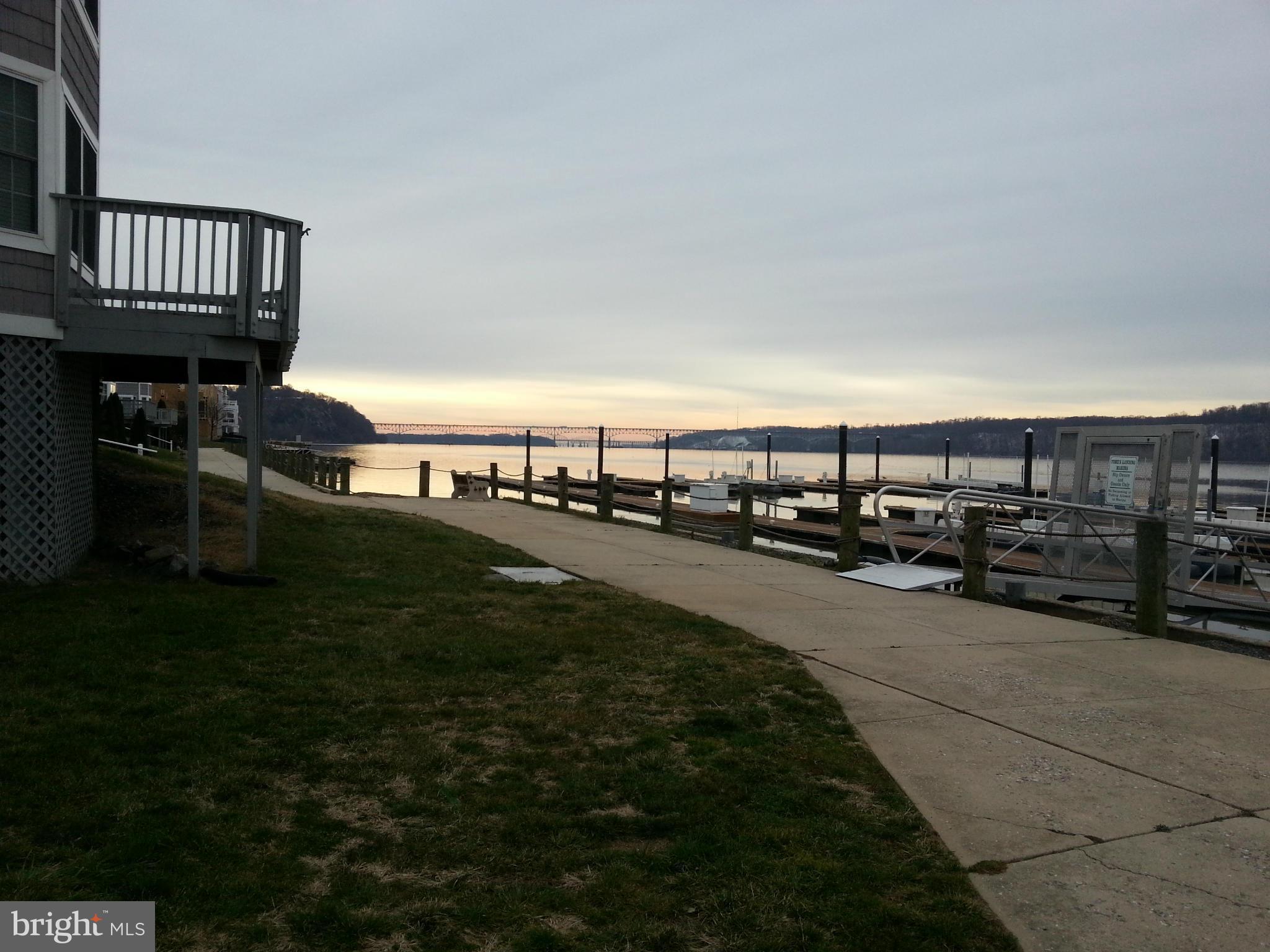 2 bedroom, 2 full bath condo in Port Deposit. 1 car garage and storage area. Views of the Susquehanna River and marinas from your balcony. Separate laundry area. Community courtyard. Close to I-95, APG and Rt. 40.