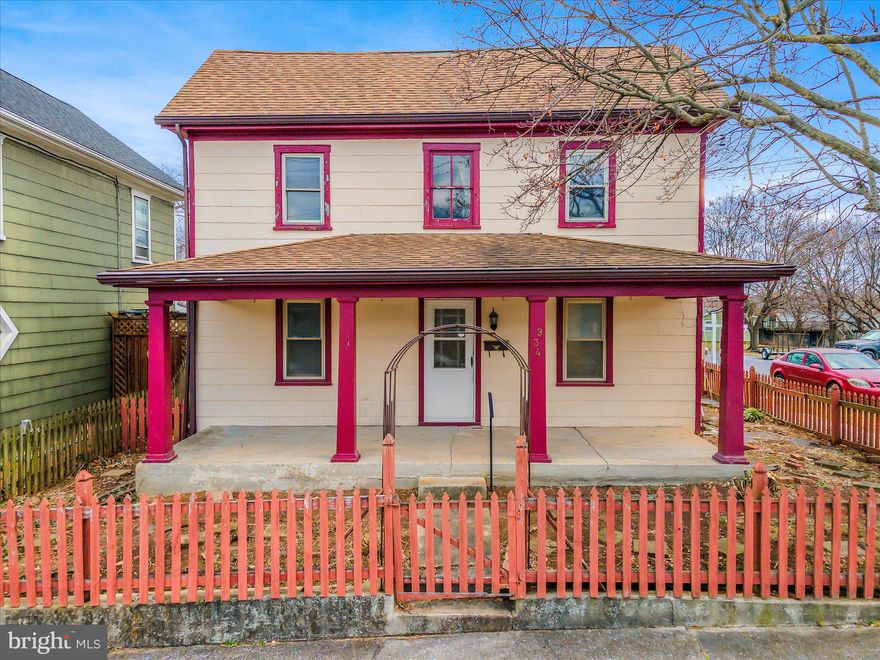 Charming fenced corner lot with cute 1910 home with huge covered front porch , 3 bedroom, 1  1/2 bath home with a 1 car garage outback. They do not make homes like this anymore.  Well built 1910 home is built on small cellar and crawl space, original wood floor, Laundry and half bath on the main level, with three bedrooms and a full bath on the second level with walk up stairs to floored attic for plenty of storage.   This home can be occupied  as closing is complete. Just enough cosmetic changes to personalize to the new owners taste without being overwhelming.   Come and see for yourself if this home is the future you have been searching to find.