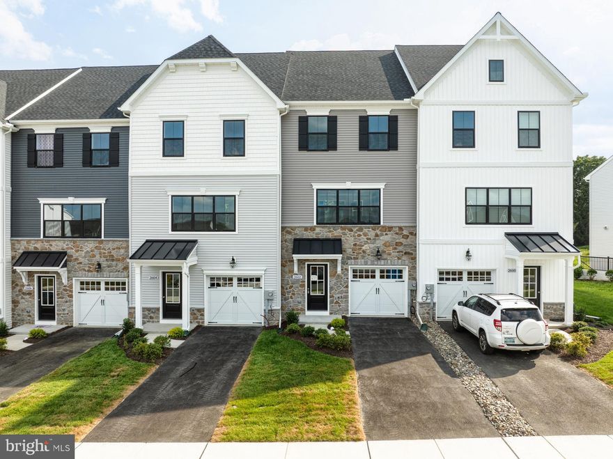 This Hayward Traditional is a well-designed three-story townhome end unit with 4 bedrooms and 3.5 bathrooms. On the 1st floor, a welcoming Foyer with a coat closet provides easy access to the garage. Down the hall, a flexible living space and a private Guest Suite with a walk-in closet and ensuite full bath offer an ideal setup for visitors or multi-generational living. The 2nd floor serves as the heart of the home, featuring an open-concept layout that seamlessly connects the spacious Family Room, Kitchen, and Dining Area. The Kitchen includes quartz countertops, a sleek tile backsplash, a gas range, Whirlpool stainless steel appliances, and extended cabinetry. Triple windows bring natural light into the Family Room, while glass doors in the Dining Area open to a composite deck, creating a perfect space for outdoor relaxation. A Powder Room and engineered plank flooring throughout enhance the home’s modern appeal. On the 3rd floor, the Owner's Suite provides a private retreat with a walk-in closet and an ensuite bath with a dual vanity. Two additional bedrooms with double-door closets, a full bathroom, a Laundry Room, and a convenient hall closet complete this level, combining comfort and functionality.
Keystone Custom Homes is building a community of new homes in Frederick, MD, a city that has recently been ranked among the top 100 best places to live in the United States! Kellerton is a luxurious, equestrian-inspired community, nested near towns like Whittier, Cannon Bluff, and Clover Hill, and has tree-lined streets and a variety of home styles. Residents of Kellerton look forward to the community’s many amenities including tot lots for the kids to play on, several athletic fields, walking trails, a dog park, and a beautiful award-winning clubhouse with an Olympic-sized pool! Residents get to enjoy all of this and more just by stepping out their front door. 
Price shown includes all applicable incentives when using a Keystone Custom Homes preferred lender. Price subject to change without notice. 
Estimated Completion: Winter '25-'26