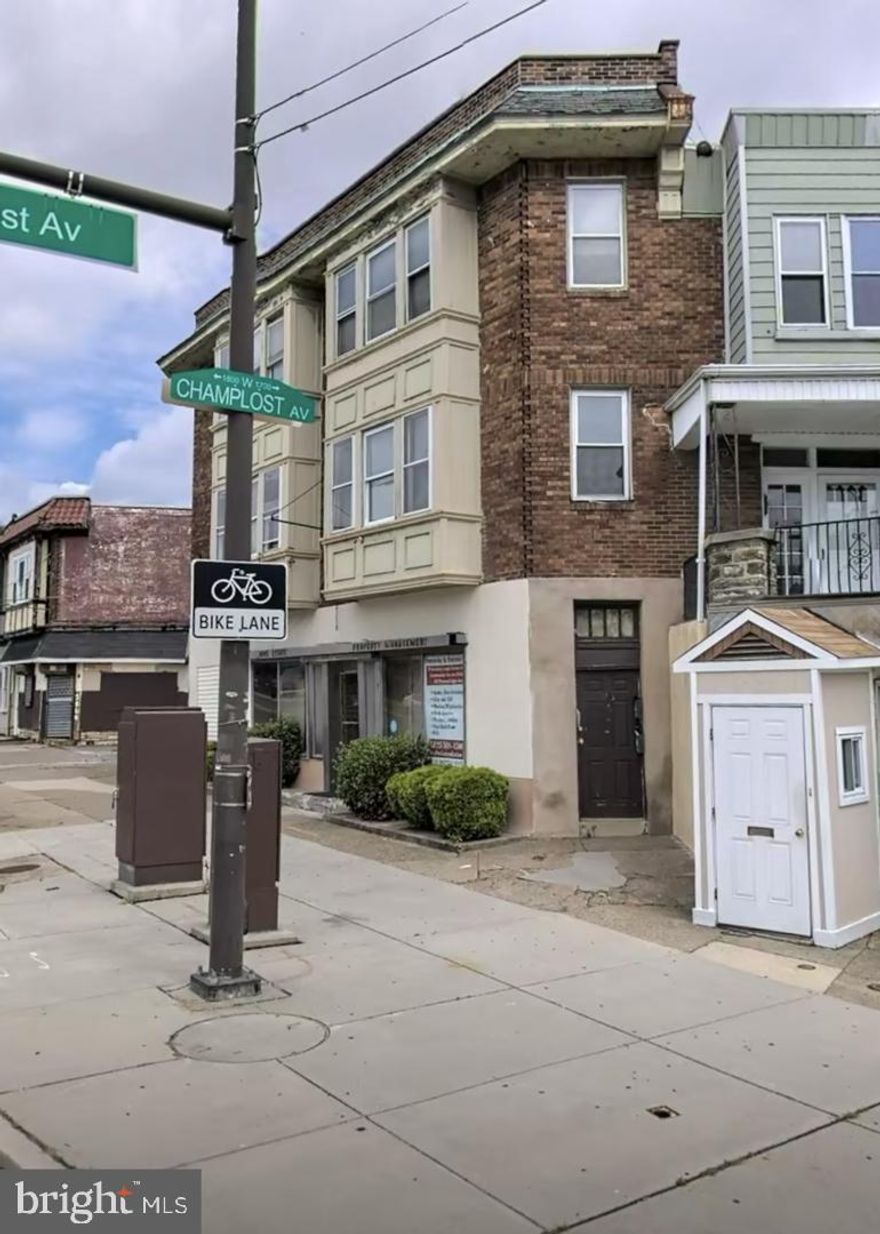 Introducing 1739 W Champlost Street — a large mixed-use triplex offering incredible potential for investors or owner-operators looking to create value.
This expansive 3-story corner property spans approximately 3,135 square feet and includes a full basement, providing ample space and flexibility across all levels. The first floor is configured for commercial use, featuring multiple private rooms ideal for office, retail, or service-based businesses. With strong street presence and corner visibility, it’s a prime setup for attracting foot traffic and building a local presence.
The second and third floors each offer spacious 2-bedroom residential units, with approximately 1,000 square feet per floor. These units present strong rental income potential once renovated, making this an ideal value-add opportunity.
The property is currently vacant and ready for immediate improvements, allowing the next owner to bring their vision to life. While the property does require repairs, it offers a blank slate with significant upside for those looking to reposition and maximize returns.
Located in a convenient area with access to local amenities, public transportation, and major roadways, this property is well-suited for both commercial use and residential demand.
This is a true investor special — priced to sell and packed with potential.
Property is being sold strictly as-is. Seller will make no repairs. Buyer is responsible for all due diligence.