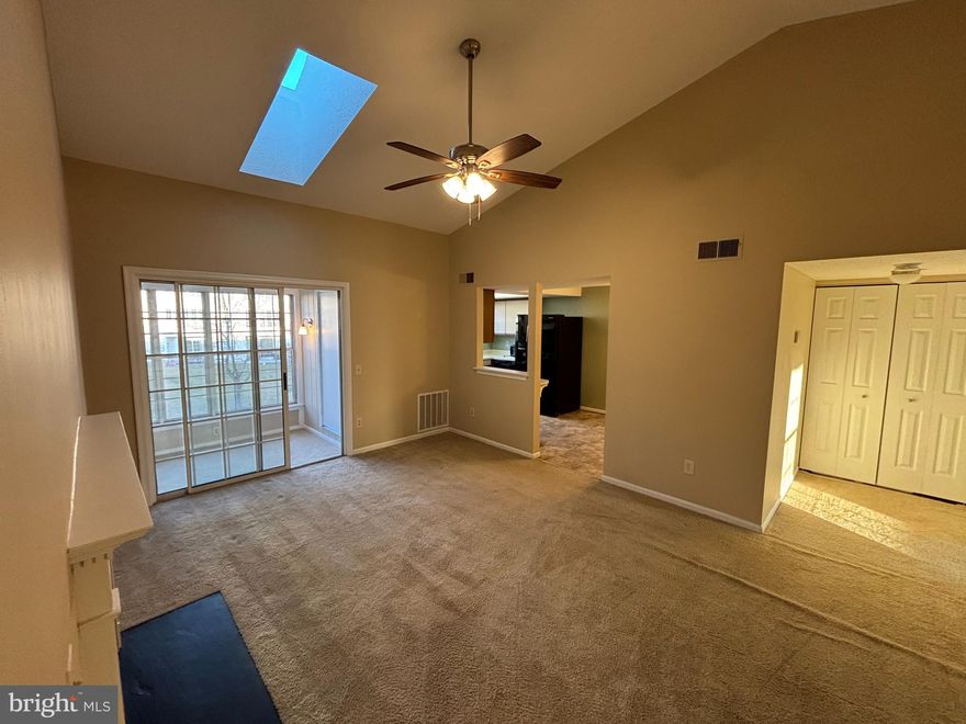 Beautiful top floor Condo offering large Living Room  Cathedral Ceiling, Skylight,  Fireplace and Ceiling Fan/ Light,  Opens up to the Sunroom. Large Kitchen with plenty of Cabinets and Counter space opens uo adjoining Dining area.  Huge Bedroom with walk-in closet.  Washer/Dryer in Unit.  Pool and Tennis.


NO Home Businesses allowed