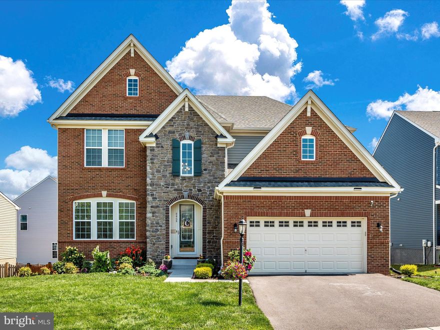 Discover luxury living in this meticulously maintained Rowan model located at 8468 Pine Bluff Road, in the prestigious Tallyn Ridge neighborhood. Built just four years ago, this exquisite residence boasts 5 bedrooms and 4 full bathrooms, offering ample space and comfort for the entire family.Upon entry, you'll be greeted by custom upgrades throughout, including built-ins, decorative molding, and elegant arched alcoves, adding 
 charm and character to every corner. The gourmet kitchen is a chef's delight with an extra-long island, extended cabinet space, and high-end appliances, perfect for culinary creations and entertaining guests. Step outside onto the low-maintenance deck, overlooking one of the largest lots in the neighborhood, complete with a fenced backyard for privacy and outdoor enjoyment. A convenient irrigation system ensures lush greenery in both front and back yards year-round. Upstairs, four spacious bedrooms and three bathrooms provide ample room for relaxation and privacy, catering to every family member's needs. The basement offers a functional recreational area and unfinished space that can easily be converted into a sixth bedroom or personalized to suit your lifestyle. Enhanced with a focus on wellness and security, this home boasts a comprehensive array of amenities. Inside, a reverse osmosis water filtration system and radon mitigation system ensure clean and safe living conditions. The basement offers flexible space ideal for a gym, catering to active lifestyles. Outside, a Ring alarm system, complemented by multiple outdoor cameras, provides robust security coverage. Adding to the allure, trim lighting illuminates the exterior, enhancing the aesthetic appeal of this remarkable residence.Located minutes away from downtown Frederick and commuter routes, and within the sought-after Oakdale school district, this home offers the perfect blend of convenience and tranquility. Don't miss the opportunity to make this your dream home!