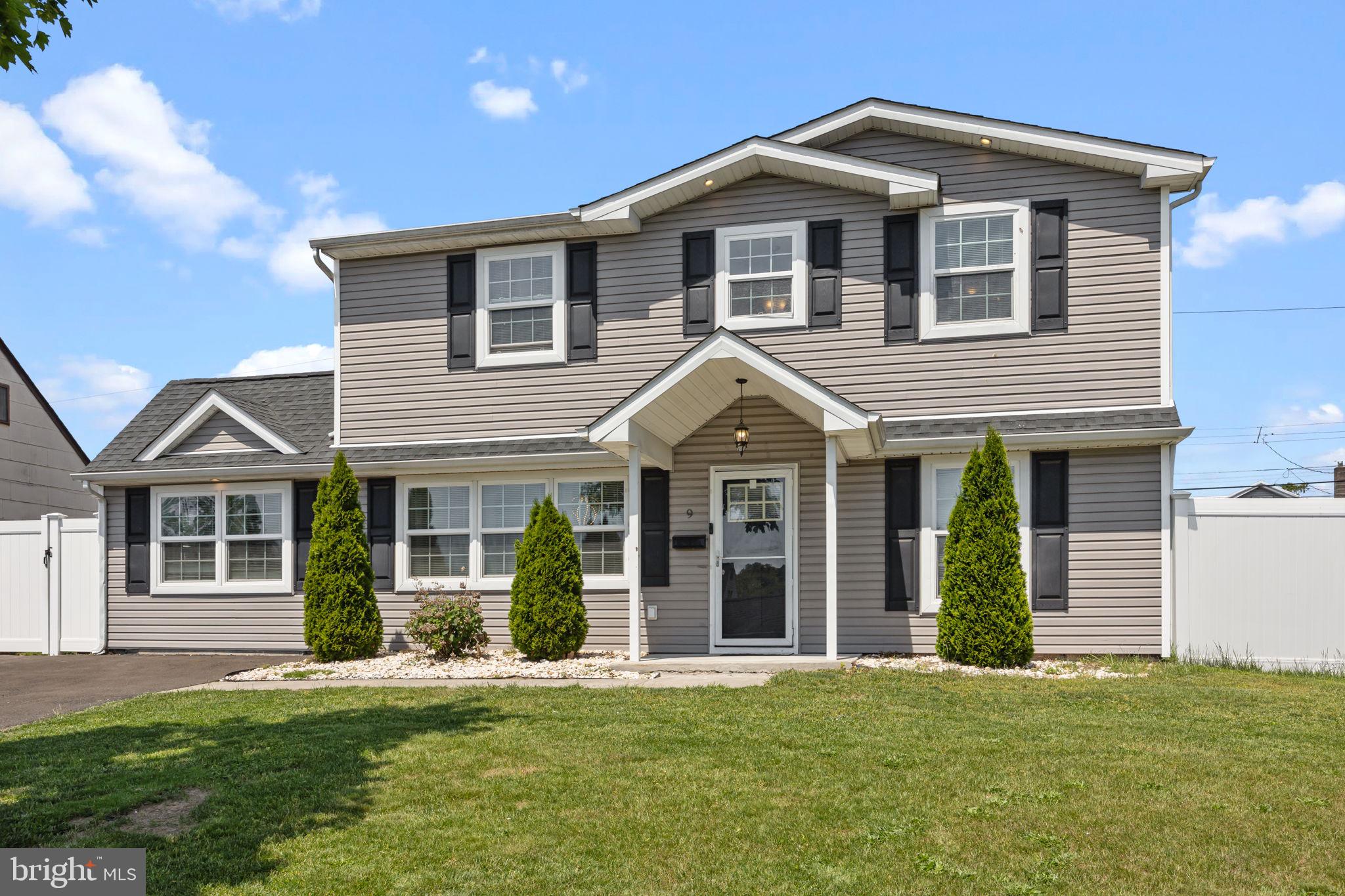 Welcome to this beautifully expanded and meticulously upgraded Levittown Cape Cod, offering 5 spacious bedrooms and 2.5 bathrooms with an open floor plan perfect for modern living.
The main level features engineered bamboo flooring, recessed lighting, ceiling fans, and custom woodwork including chair rail, crown molding, and shadowbox walls. The open-concept layout seamlessly connects the living room, dining room, kitchen and family room, creating the ideal space for both entertaining and everyday comfort. The kitchen boasts 42” cabinets, granite countertops, glass tile backsplash, stainless steel appliances, and a stylish granite pass-through to the family room. The family room impresses with vaulted ceilings, access to the backyard, a convenient powder room, and laundry area. The main floor also includes 3 bedrooms and 1.5 bathrooms, offering plenty of flexibility and function.
Upstairs, you'll find two generously sized bedrooms and a full bath.
Outside, enjoy a private, fenced-in yard with durable vinyl privacy fencing, a 4-car driveway, and low-maintenance vinyl siding. Located close to major roadways, shopping, and dining — this home checks every box.
Don’t miss your chance to own this move-in-ready gem!