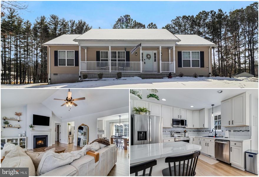 If you’re seeking first-level living at its best, stop right here; location, location, location! This beautiful Rambler exudes pride of ownership the moment you arrive, and over the last five years the current owners have thoughtfully upgraded and refreshed this home to elevate its appeal and efficiency, with updates including a roof and HVAC, a fully fenced back yard (with space for chickens) and a deck for summer barbecues! Showcasing all-new luxury vinyl flooring and upgraded trim. You’ll appreciate all the upgraded fixtures, fans  and knobs on the interior and exterior, brand-new stainless steel kitchen appliances, bathrooms redesigned with stunning tile floors and quartz countertops, a spacious family room with cathedral ceilings and a cozy fireplace that flows into an open kitchen with an amazing pantry, plus countless thoughtful touches throughout. During your tour you’ll find yourself saying “wow” again and again as the home blends comfort and style. This property is close to shopping, schools, restaurants, walking trails, and more, with easy commuter routes to local military bases, making it a true gem ready to welcome you home. Schedule your tour today!