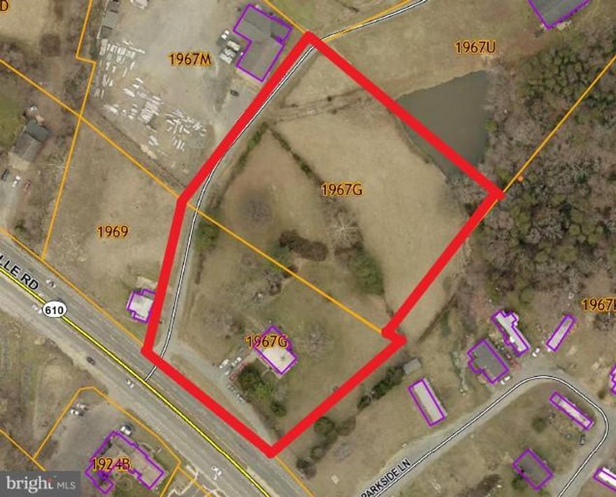 4.45 AC FRONTING GARRISONVILLE RD & DELEWINSKI LN.  APPROX 240 FT FRONTAGE ON RT 610.  PLANNED SUBURBAN W/COMMERCIAL POTENTIAL. LEVEL & OPEN.  PROX TO SHELTON SHOP COMMERCIAL W/WEIS, MCDONALDS & MEDICAL.