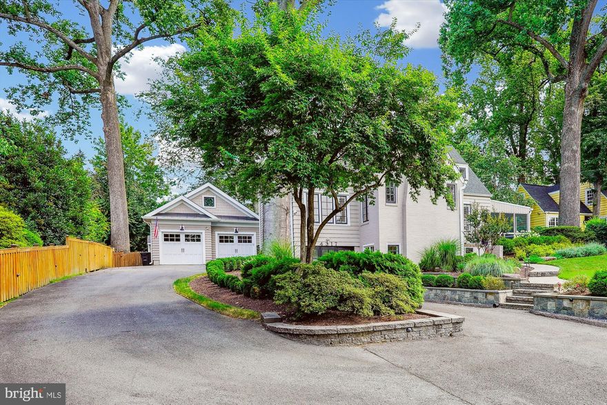 UPDATED PRICE! Traditional charm and contemporary updates blend seamlessly in this three-finished-level Colonial with storybook curb appeal on a picturesque 1/3 acre, tastefully renovated and expanded in 2018. A winding stone walkway leads to the entry, which opens to a dramatic family room with 2-story vaulted and beamed ceiling. Off the family room is a study/office flooded with light. A bright, contemporary kitchen overlooks the backyard. French doors from the dining room lead to a magnificent screened porch. Along the back of the home is a beautiful first-floor owner’s bedroom with renovated bath and enormous, custom walk-in closet. Winding stairs lead to the 2nd floor with three good-sized bedrooms and ultra- charming sitting area/reading nook. The fully finished lower level includes a workout room, half bath, rec/family room with gas fireplace, and a bedroom with exit to a mudroom/storage area. An expansive flagstone patio with stone firepit and sitting wall allows for delightful entertaining. Don’t miss the oversized 2-car garage, so artfully finished it could also serve as an artist’s studio or an office. Modern updates complement classic features and lovely original detail throughout … all moments to the Marc Train, Antique Row, the farmer’s market and shops and restaurants of Old Town Kensington.