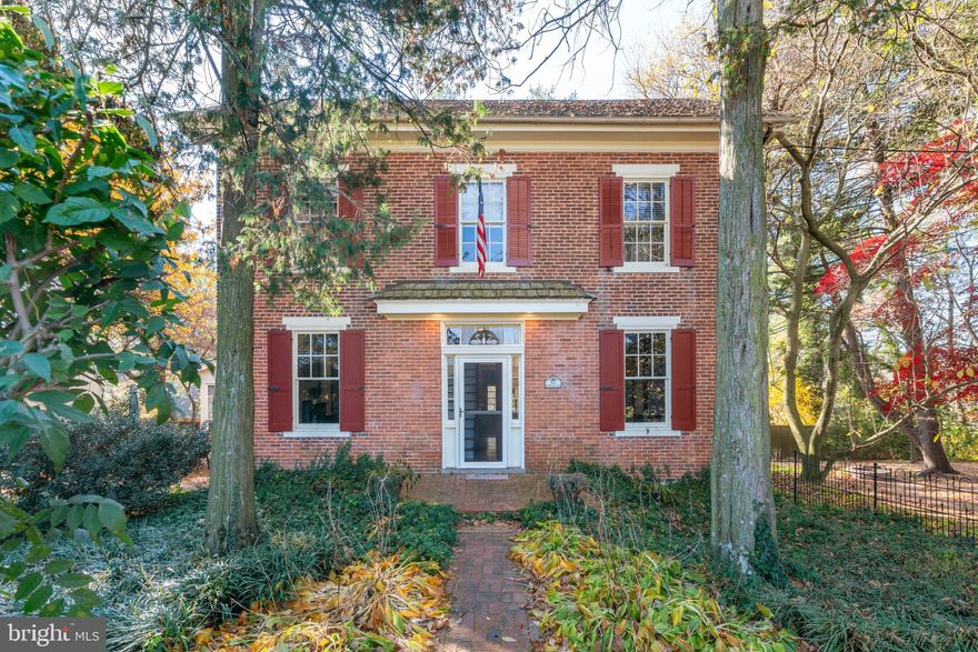 Welcome to 162 Sheehan Road, A one-of-a-kind home near Pennsylvania-Delaware border. The home boasts several outbuildings with special architectural features dating back to the early to mid 19th century. Inside, the house showcases exquisite architectural details from the era, featuring elegant proportions, nine-foot ceilings, large sash windows with deep window sills, stunning moldings, wood floors, and a central staircase with mural. The front entrance leads to a formal living room with two-toned parquet flooring, a formal dining room, and a charming enclosed porch sitting/exercise room with a powder room. The kitchen boasts custom cabinetry, soapstone counters, a farm-style deep sink and updated appliances, and leads to a second enclosed porch, which serves as a family room with a wood-burning stove. The home is perfect for modern family living, with generous formal and informal living spaces, including two Williamsburg-style brick patios with winding walkways. Upstairs, the staircase leads to a first-floor landing, offloading to the principal bedroom suite, which includes a window-drenched main bedroom and a fully-renovated marble bathroom with a claw-footed jetted tub, shower, and heated floors. There is also a separate walk-in wardrobe. Up a further level, there are two cozy bedrooms with spacious eave storage. The property is fenced and landscaped for privacy, and sits at the end of a dead-end road. Notably, it features the historic Circa 1807 Schoolhouse, currently serving as an on-site office, a 100+ year old barn, a two-car detached garage, and multiple potting, utility, and wood sheds. The property is located in the Unified Development zone of New Garden Twp. and is eligible for the National Register of Historic Places. This home is in a perfect location. Schedule your showing today!