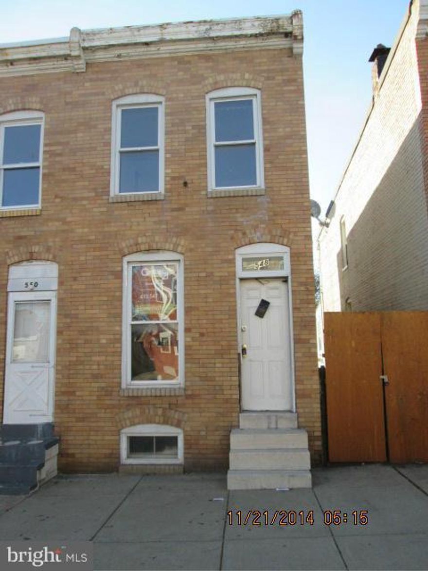 Fannie Mae Homepath Property  Charming 3 Bedroom 1 Full Bath home with Fenced in yard and a parking pad.  Porch on back for entertaining. Basement for  extra storage or additional living space. Convenient location, Close to 95 and just minutes form Downtown Baltimore.