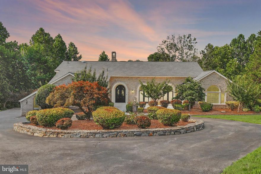 Fabulous property on over two acres in sought after Potomac View Estates.  Situated at the end of a quiet cul-de-sac, this stately, very private, brick residence has abundant sanctuary space, with a huge finished lower level with wet bar, exercise room, theatre room and large home office that walks-out to a shady slate patio.  Recently painted throughout, this expansive home offers a gourmet kitchen that is a chef's dream with lots of counter space and large island.  Huge composite rear deck off of kitchen/family room overlooks woods and Piney Creek.  Fenced rear yard makes it easy to care for man's best friend.  This property is close to commuter routes, employment centers, places of worship, shopping, restaurants, schools and recreational opportunities, like Swain's Lock, the C & O Canal towpath, Great Falls and Greenbriar Park.