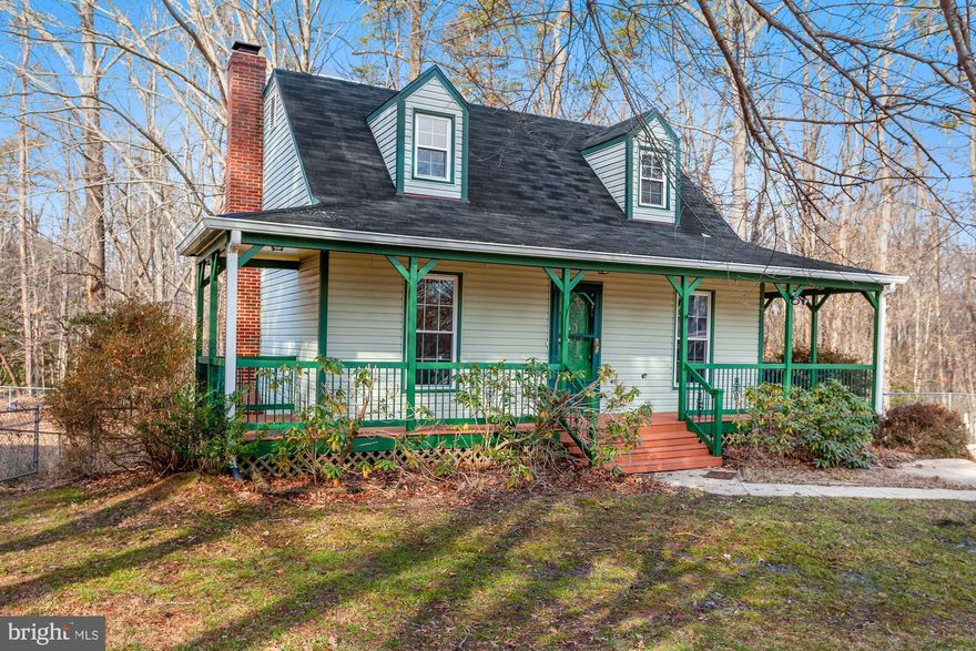 Cozy 3 bedroom Cape Cod on a cul-de-sac. Inside you’ll find one bedroom on the main level with the remaining two on the second level. Two full bathrooms with a one-half bath. Fresh paint throughout the interior. Walk-out finished basement leads to a backyard with sheds for extra storage. Relax on the front porch or head to the hot tub near sun room, which backs to a wooded area. Hot Tub/ cover, window AC and all appliances come “as is”.