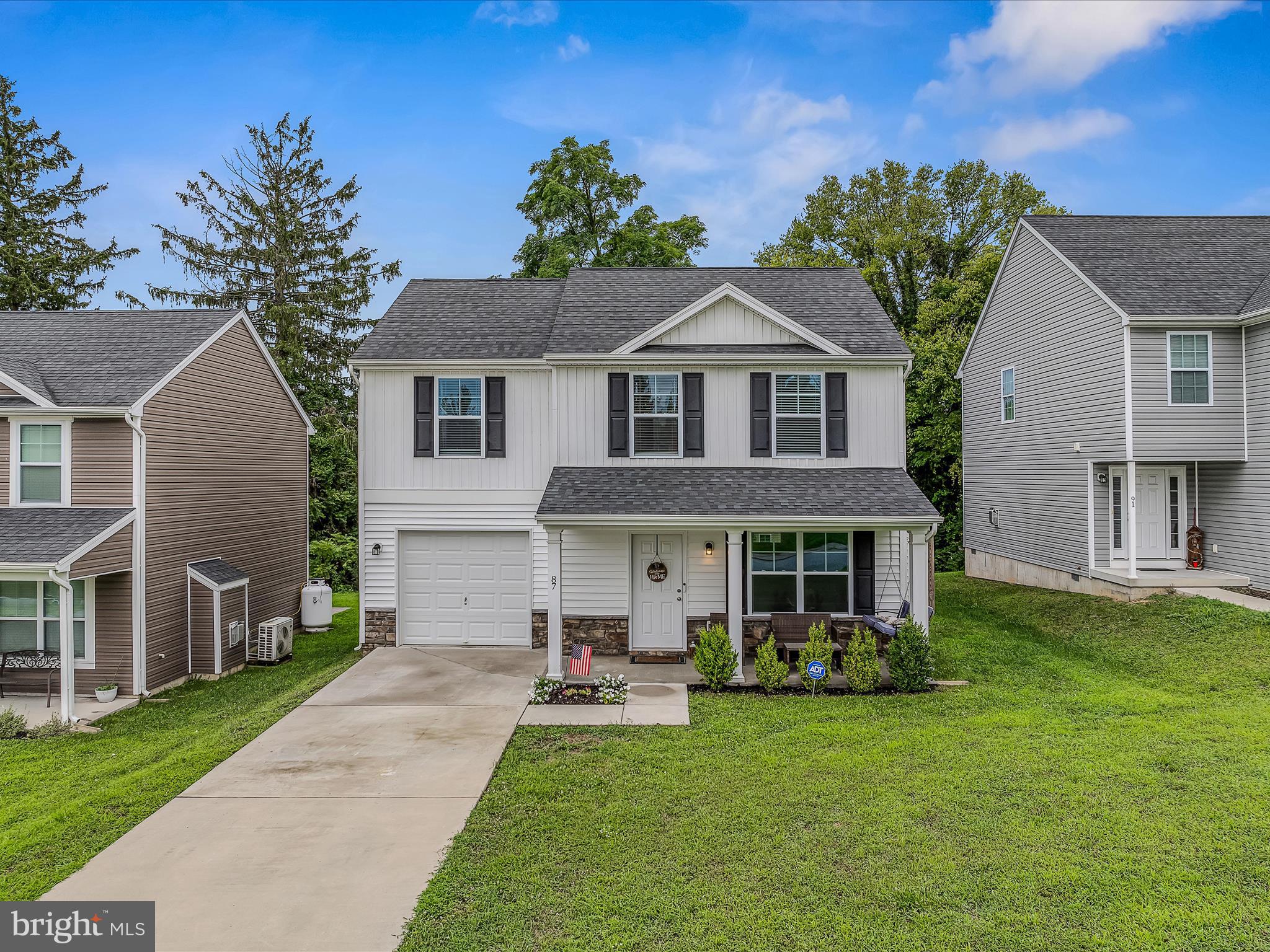Open House 12-2pm on Saturday 8/9.
Welcome to this beautifully maintained 3-bedroom, 2.5-bath home in a quiet and convenient neighborhood of Charles Town, WV. With approximately 1,408 sq ft of comfortable living space and no HOA restrictions, this property offers the perfect blend of charm, functionality, and flexibility. The main level features a bright, open layout with a spacious living room, a dining area, and an updated kitchen complete with modern appliances and ample cabinet space. A convenient half-bath is also located on the main floor for guests. Upstairs, you'll find three generously sized bedrooms, including a primary suite with a private full bath and walk-in closet. Two additional bedrooms share a second full bath. Step outside to enjoy the fully fenced backyard, perfect for pets, gardening, entertaining, or relaxing with family. A storage shed provides additional space for tools or seasonal items. Located just minutes from downtown Charles Town, commuter routes, shopping, dining, and schools, this home offers peaceful living with unbeatable convenience. With no HOA fees or rules, you’ll enjoy the freedom to truly make this space your own.