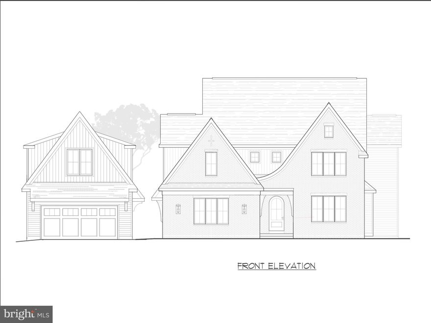 NEW CONSTRUCTION.COMPLETION DATE 8/30/2024. Vaughan Builders is creating this new McIntyre Capron architectural design. The Modern Farmhouse is over 4000 sq. ft. and includes four beds, three full baths, a gourmet kitchen, plus a back kitchen. The Family Room offers a beamed ceiling and FP. There is an attached and detached garage that houses two cars each.

This home will be situated on a lovely level lot in the heart of Villanova within walking distance to the trolly, Septa train, bus top, and Villanova University.

House plans are attached. Taxes are based on the previous property. The taxes on the new construction are TBD.