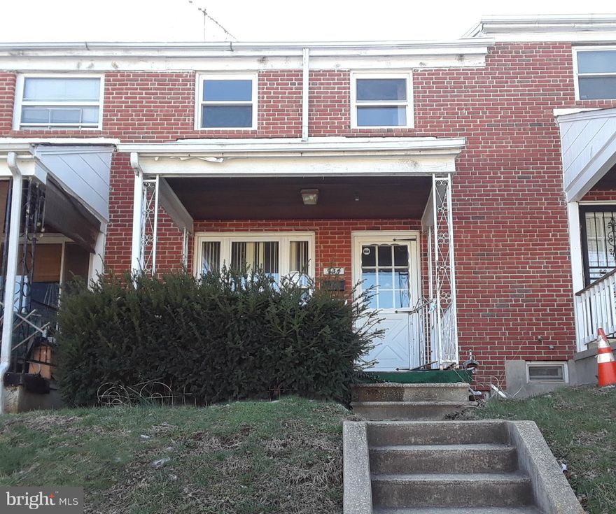Don't miss out on this value priced brick rowhome! Enjoy nice room sizes, separate dining room and kitchen. Use the basement for extra storage and/or living space. The rear yard is perfect for warm weather fun. Conveniently located near schools, parks, shopping and commuter routes.