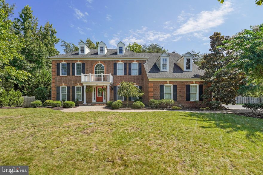 Price reduction!!  Stunning home located right off a quiet cul de sac in Brittingham.  This stately colonial is one of the largest models in the community, offering spacious room sizes on all three levels, and fantastic entertaining spaces both inside and out.  Main level welcomes you with a two story foyer and gourmet kitchen that opens to the family room / sun room.   The main level also includes a dining room that can accommodate a 10-12 person dining table, living room, and office.  The upper level offers an impressive primary suite with huge walk-in closet, recently refinished primary bath, and laundry room.  Upstairs also offers three spacious bedrooms, one with a private bath, and two that share a buddy bath.  Finished basement includes a recreation room, exercise area, billiards area, bonus room and full bath, along with ample unfinished space for storage.  Outdoor living space includes heated, in-ground pool with spacious patio surround, private rear deck with covered porch area, and hot tub / patio tucked in the corner of the yard.  Enjoy surround sound that is wired both inside and outside, and extensive landscape lighting throughout the property.  And less than a two minute walk to the main entrance to Kinder Farm Park!  This house is an entertainer's dream home.   Don't wait too long to see one of the gems of Brittingham.