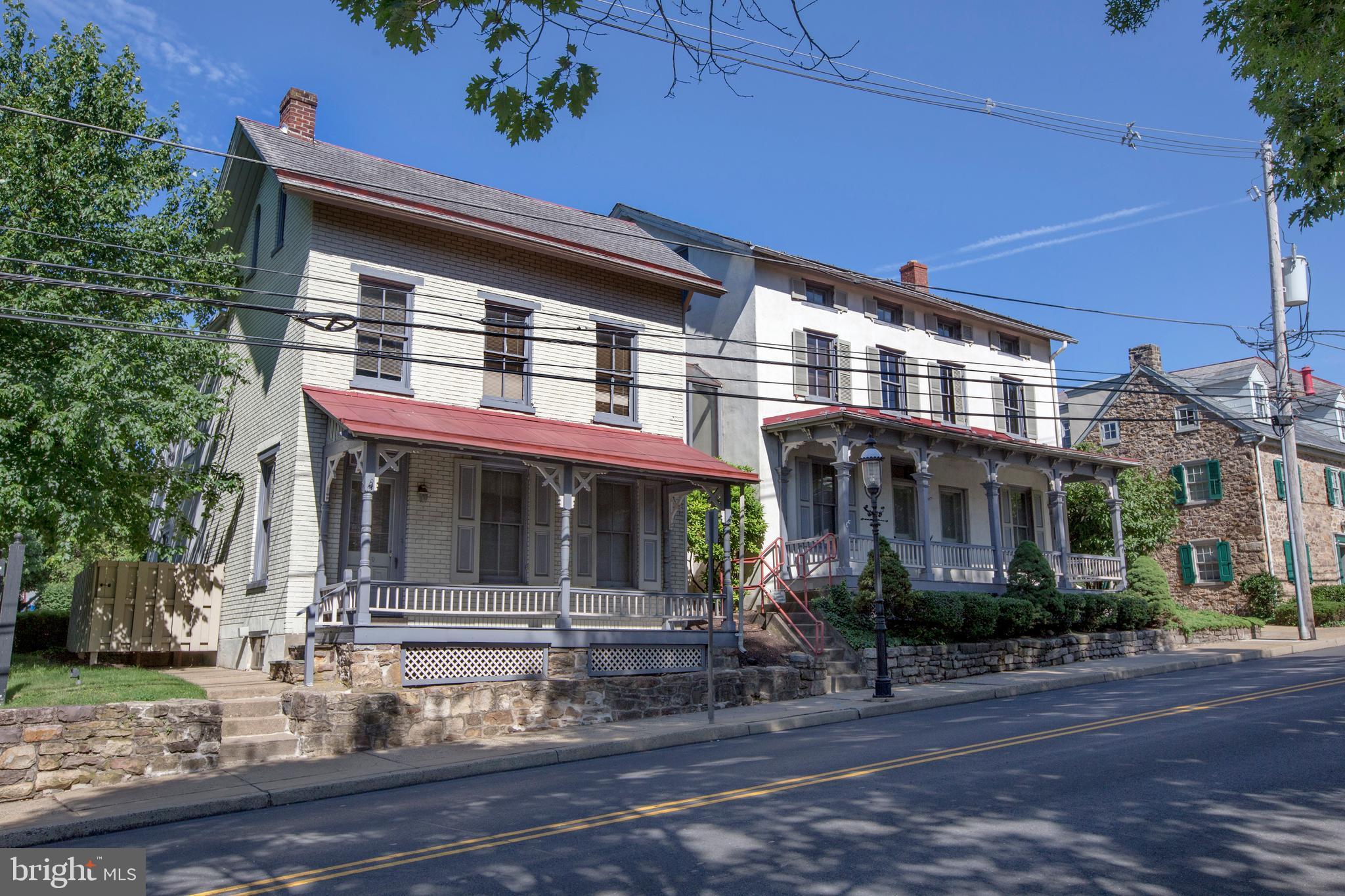 Two story office/retail/flex space in the heart of downtown Doylestown. Located as part of the historic Ag Works complex, this sidewalk-facing suite offers over 3,500 square feet, prime exposure to S Main St foot and vehicle traffic, and plenty of guest parking. Adjacent to the SEPTA R-5 train station, walk to everything in downtown including the new Bucks County Justice Center/Courthouse, tons of restaurants and taverns, shopping and entertainment.