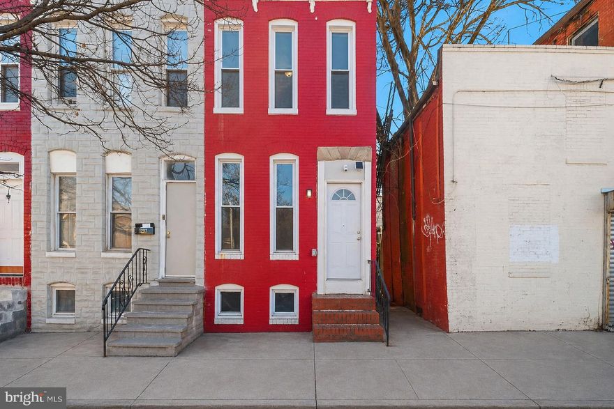 Welcome to this beautifully renovated 3BR/1.5BA brick end-of-group classic Baltimore townhome with charm and modern updates throughout located in the Poppleton neighborhood! This  home offers a functional layout with all three bedrooms and a full bath upstairs, and a convenient half bath on the main level for guests. The main level and upstairs showcases luxury vinyl plank flooring, recessed lighting, tall ceilings, and abundant natural light with newly installed windows. A dedicated laundry area is conveniently located on the main level, adding everyday practicality. The updated kitchen is equipped with granite countertops, brand-new appliances, and modern finishes. Upstairs, the full bathroom has been thoughtfully renovated with a custom tiled shower and penny tiled floor delivering a clean, contemporary feel. Major system upgrades provide peace of mind, including a new HVAC system and new water heater. The unfinished basement is dry and ideal for storage. Situated in close proximity to major commuter routes and just minutes from the shopping, dining, and entertainment of downtown Baltimore, this move-in-ready home offers convenience, comfort, and value in one of the city’s centrally located communities.

Exterior image enhanced with AI to remove snow.