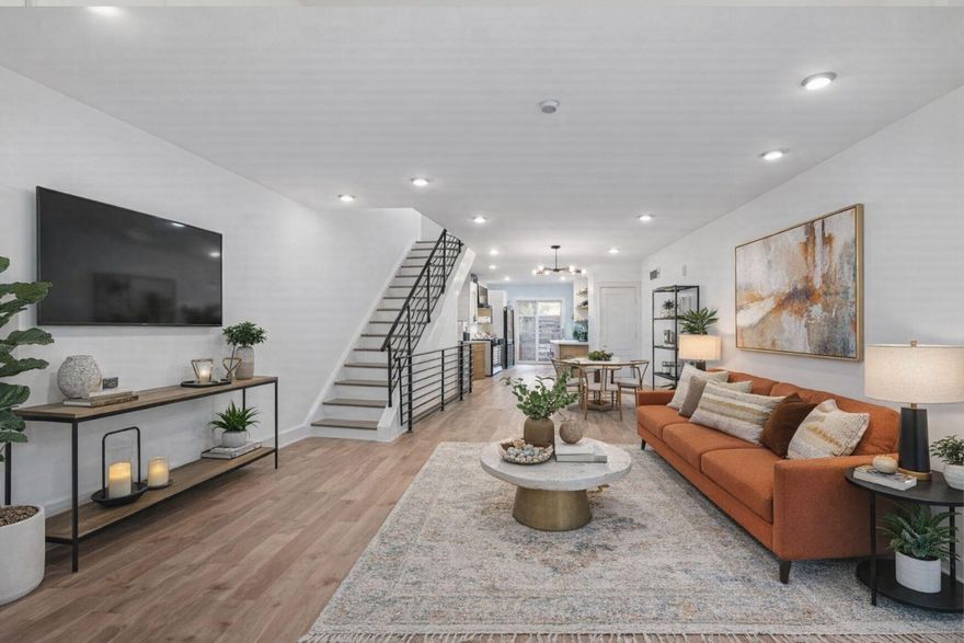 Stylish Urban Home in Cedar Park!

Bright, open, and designed for modern living, featuring two separate upper level outdoor living areas, a yard and a sunroom!   This home features high ceilings, natural light, and an open-concept layout. The kitchen is thoughtfully designed with sleek steel-toned black, Bluetooth-equipped smart appliances, a 6-burner gas stove, custom cabinetry, stone countertops, and subway tile backsplash, flowing seamlessly to the fenced yard, ideal for entertaining or relaxing outdoors.

The finished lower level offers flexible space for a media room, gym, or game area, plus a convenient half bath. Upstairs two bedrooms share a full hall bath with polished finishes.

Your primary suite is a private retreat with a spacious walk-through closet that leads to a spa-style bath with dual rainfall showerheads, double vanity, polished marble tile, and designer lighting,  wet bar with wine fridge, and private front balcony.

The rooftop deck features Center City and treetop views, two distinct entertaining areas, and a cozy indoor nook to enjoy the skyline year-round.    This home blends style, comfort, and versatility.

Located in the Cedar Park neighborhood, just steps from Baltimore Avenue, Pentridge Station, Carbon Copy Brewpub and Clark Park, this home offers a perfect mix of culture, community, and convenience.