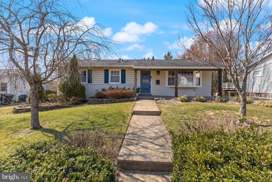 Welcome to 3613 Heritage Lane, nestled in the desirable Heritage Manor neighborhood, of Fairfax, Virginia. This charming, remodeled single-family ranch home offers a perfect blend of modern upgrades and classic appeal. Every corner of this residence was thoughtfully redesigned even down to new interior doors, baseboards and crown moldings during the extensive 2020 remodel, offering comfort, style, and functionality. Walls on the main level were removed to create an open living, dining and kitchen space, with custom railings leading to the lower level installed to make the space feel even more open and modern. The kitchen boasts plentiful Brookhaven cabinets, a vented range hood over the five-burner cooktop, gorgeous, low maintenance quartz countertops and all new appliances (cooktop, refrigerator, oven, dishwasher) in the 2020 remodel. Recessed lighting was added throughout the home and more modern fixtures installed including ceiling fans in the bedrooms and new Luxury Vinyl Tile flooring throughout. One main level bedroom was removed to create a true primary suite, adding a huge walk-in-closet with Closets by Design custom organizing system. The primary bathroom was fully remodeled with slate floor, subway tile shower, and custom shower sprayer and bluetooth speaker. The hall bath remodel also added a slate floor, subway tile shower, matte black fixtures, a mirror with built in light that changes colors and a Bluetooth speaker. The ample second upstairs bedroom has a ceiling fan and a large (6') closet with custom organizers. The Basement remodel included a stacked stone fireplace with custom mantel, a rec room, full bath and another bedroom with the same huge walk-in closet and custom organizers as the primary suite. (Currently pictured/being used as a home gym.) The lower level also includes tons of storage including a nook to the right of the stairs that could be used as a separate home office space. The lower-level laundry room has generous custom cabinets and folding space and front-loading washer and dryer (new in 2021). The home’s exterior features extensive hardscape including a stone driveway (for two cars) and a large stone patio beneath the expansive rear composite deck with lighted steps. Sliders off the upstairs living area and lower recreation room take you to the backyard oasis with plenty of room (.26 acre) for outdoor fun and relaxation. The deck is level with some mature trees for added shade & privacy. The rear paver patio also features stone steps that lead up to the side yard and driveway. Welcome home!