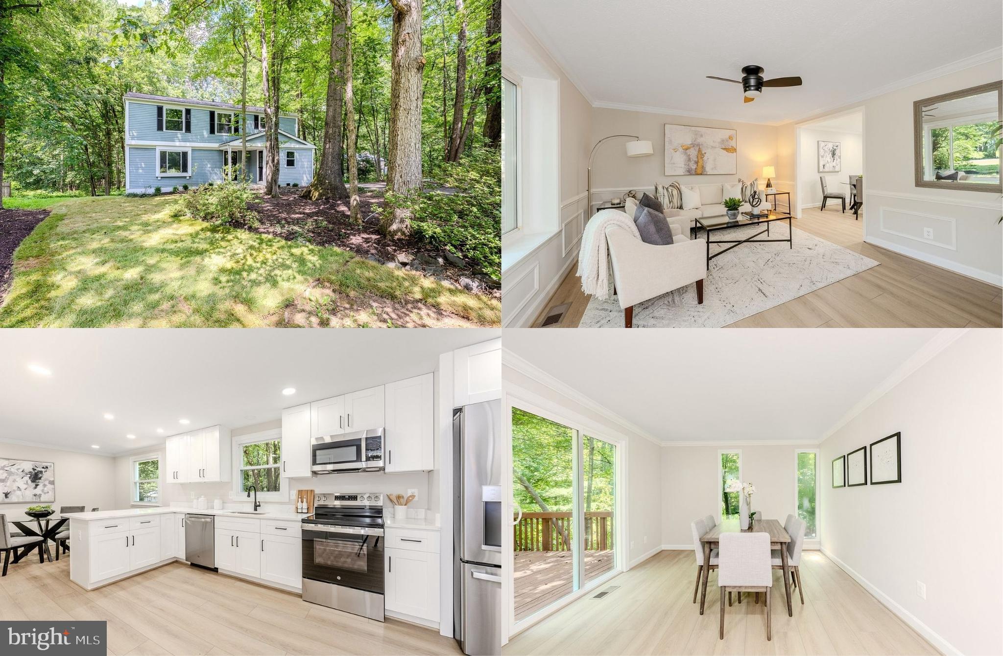 Beautifully and completely renovated, this expansive 6-bedroom, 4-full-bath home is infused with countless upgrades and designer finishes and offers the perfect blend of style, space, and convenience. Nestled on a private one acre wooded lot for ultimate privacy in a sought-after mid-county community with no HOA, and just steps from the state-of-the-art Charles J. Colgan High School (Center for Fine and Performing Arts and PWCS Aquatics Center), this property is a true standout. Step inside to discover a complete remodel (2025) where everything is new including fresh neutral paint with crisp decorative moldings, warm new luxury vinyl plank flooring, new carpeting, contemporary lighted ceiling fans and LED recessed lighting, a stunning, fully remodeled kitchen and completely renovated full baths with designer finishes across 3 finished levels. A rare main-level bedroom and full bath creates an ideal setup for multi-generational living or convenient one-level living. The brand new kitchen is sure to please with gleaming quartz countertops, pristine white 42” shaker style cabinetry, and brand new stainless steel appliances. A large peninsula with bar seating and breakfast nook is ideal for daily dining, while the dining room with floor to ceiling windows has plenty of space for all dining occasions and opens to a large deck with steps to the private rear yard with a firepit area and storage shed, perfect for outdoor cookouts, nature watching, and simple relaxation. Upstairs, the primary suite boasts plush new carpeting, a contemporary lighted ceiling fan, walk-in closet, and a stylish ensuite bath with glass enclosed shower. Three additional bright and cheerful bedrooms, each with new carpeting, share access to the equally beautiful hall bath. The fully finished walk-out lower level adds incredible versatility, featuring a spacious rec room, another full bath, and a legal bedroom perfect for a home office, gym, or guest suite. Major updates include a new pressure tank (2025), new septic distribution box and header lines (2025), newer roof, windows, doors, HVAC, and a water heater—all offering peace of mind for years to come. Ideally located near major commuter routes—Route 234, I-95, and I-66—you’ll enjoy easy access to Quantico, shopping, dining, and more. Move-in ready with modern updates and an unbeatable location, this home checks every box, come take a look and fall in love!